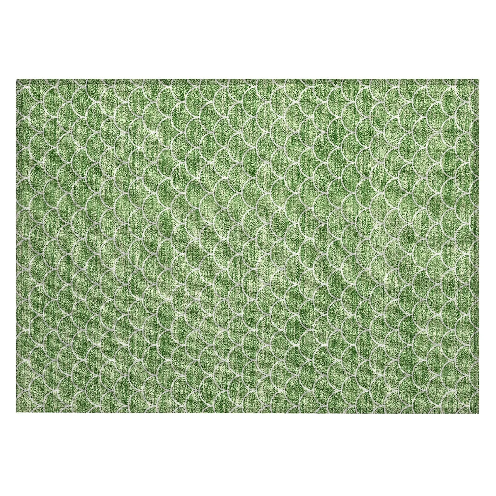 Machine Washable Indoor/ Outdoor Chantille Modern Geo Rug