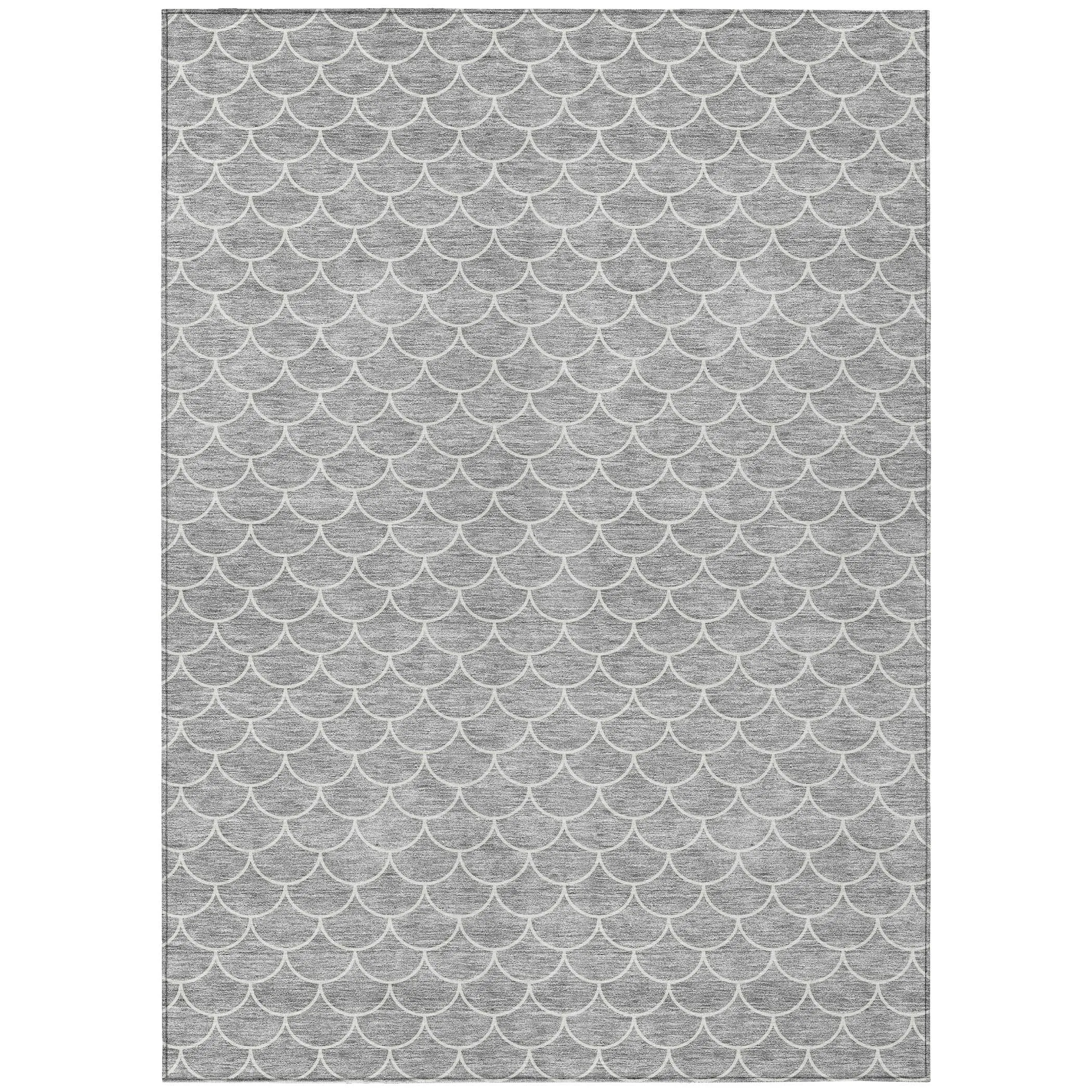 Machine Washable Indoor/ Outdoor Chantille Modern Geo Rug