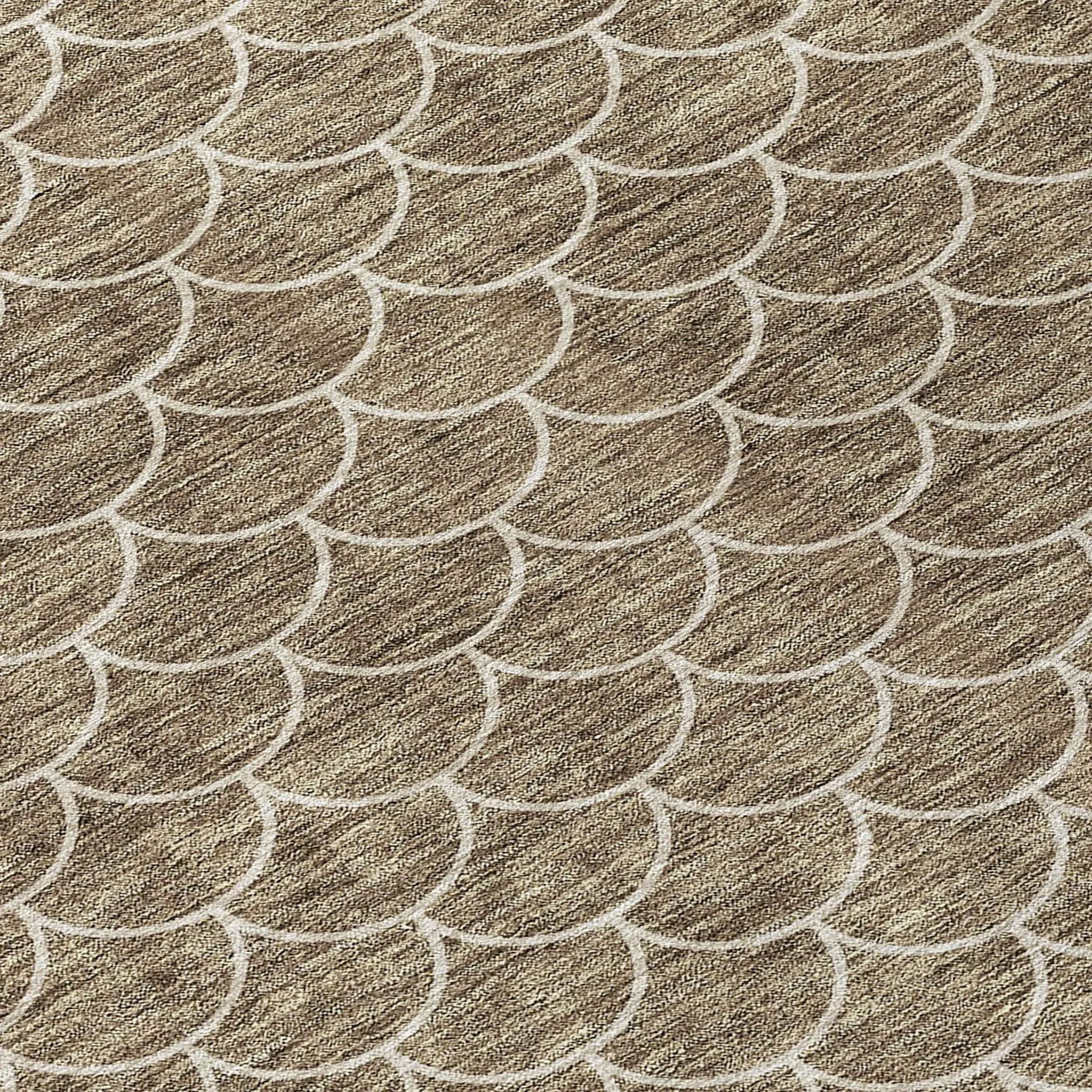 Machine Washable Indoor/ Outdoor Chantille Modern Geo Rug