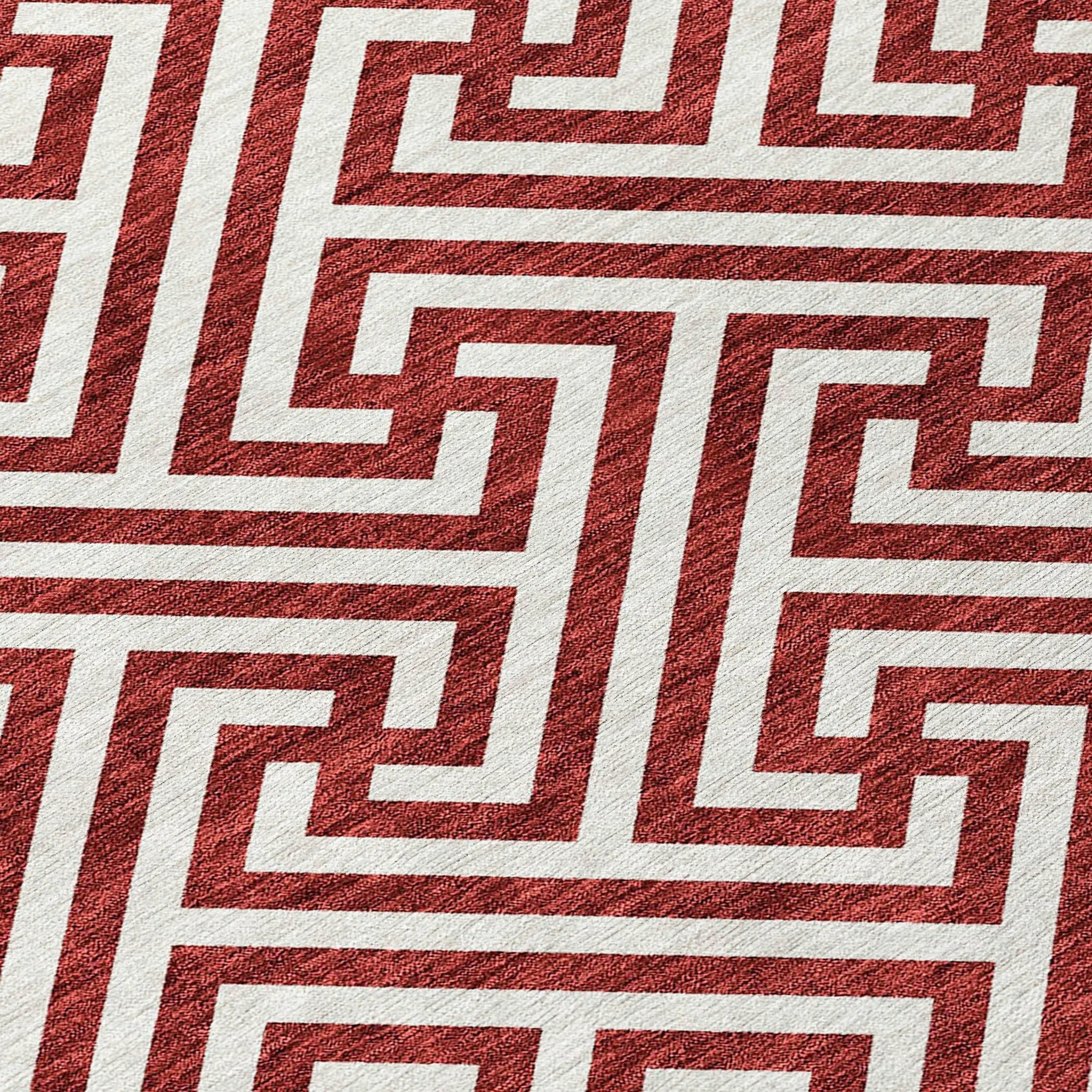 Machine Washable Indoor/ Outdoor Chantille Modern Geo Rug
