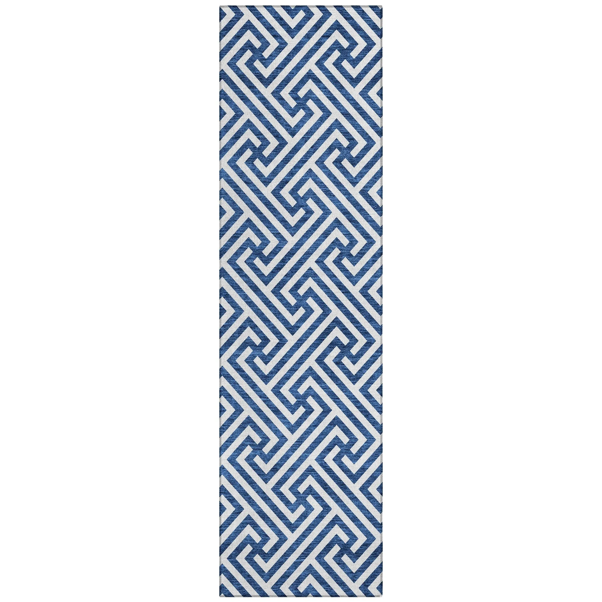 Machine Washable Indoor/ Outdoor Chantille Modern Geo Rug