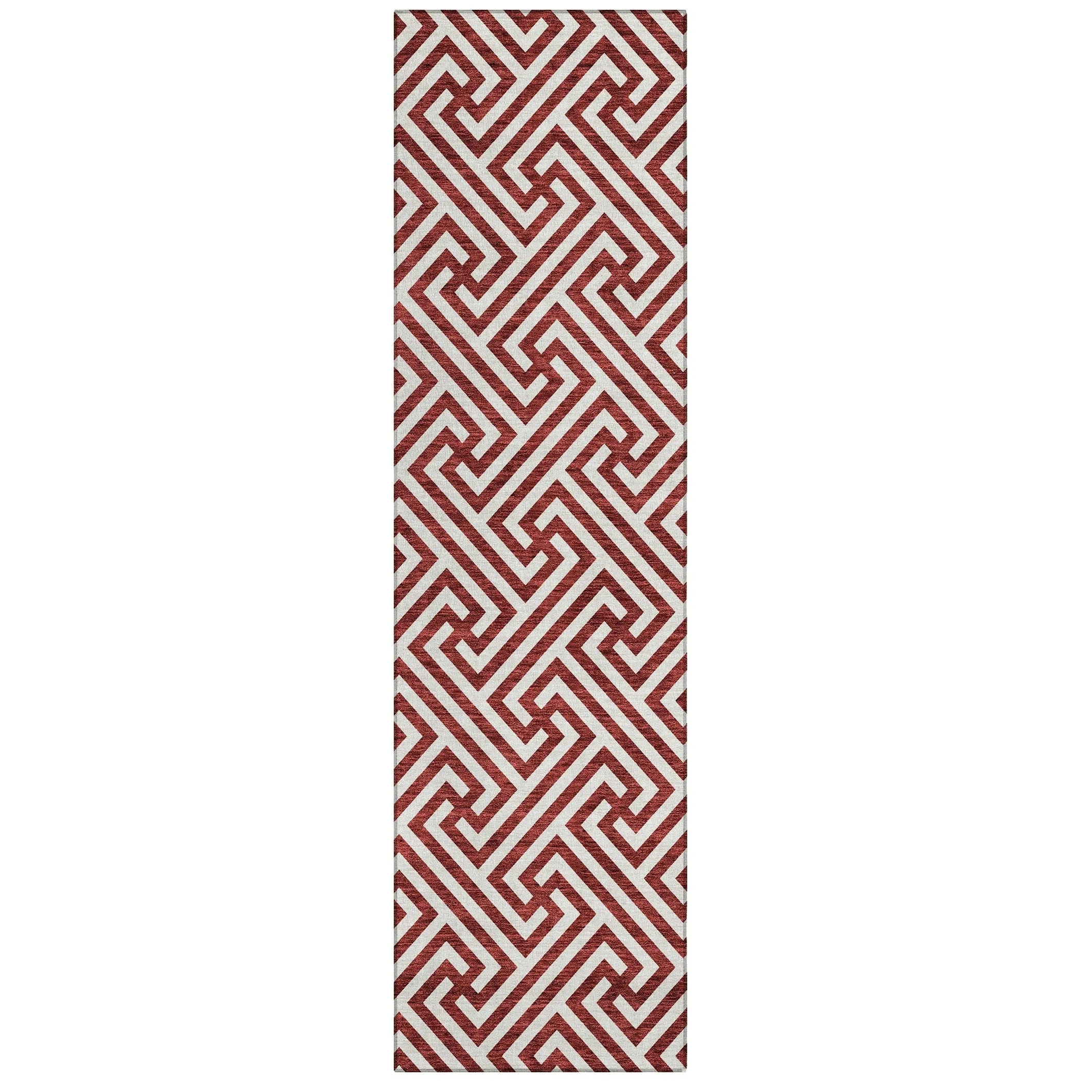 Machine Washable Indoor/ Outdoor Chantille Modern Geo Rug