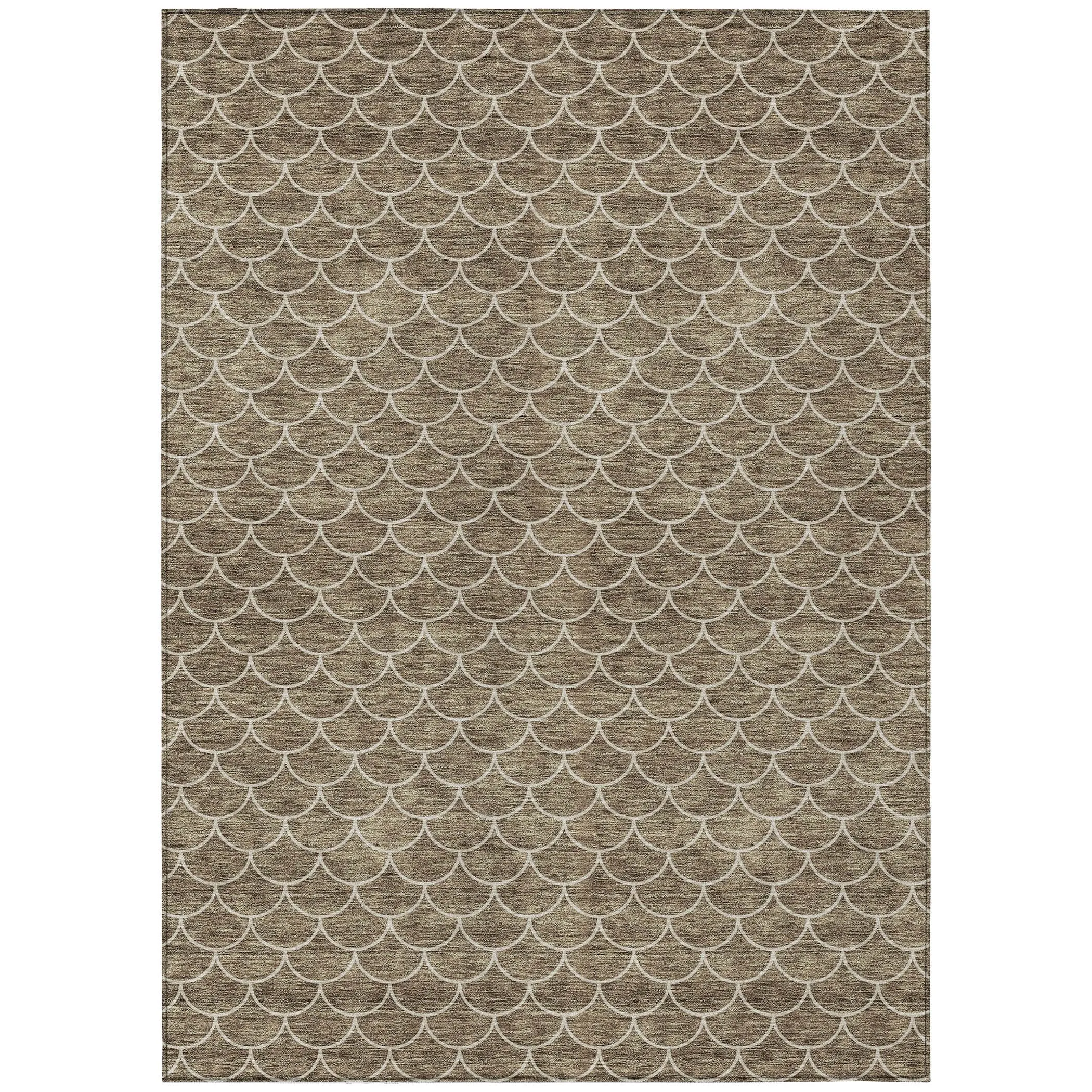 Machine Washable Indoor/ Outdoor Chantille Modern Geo Rug