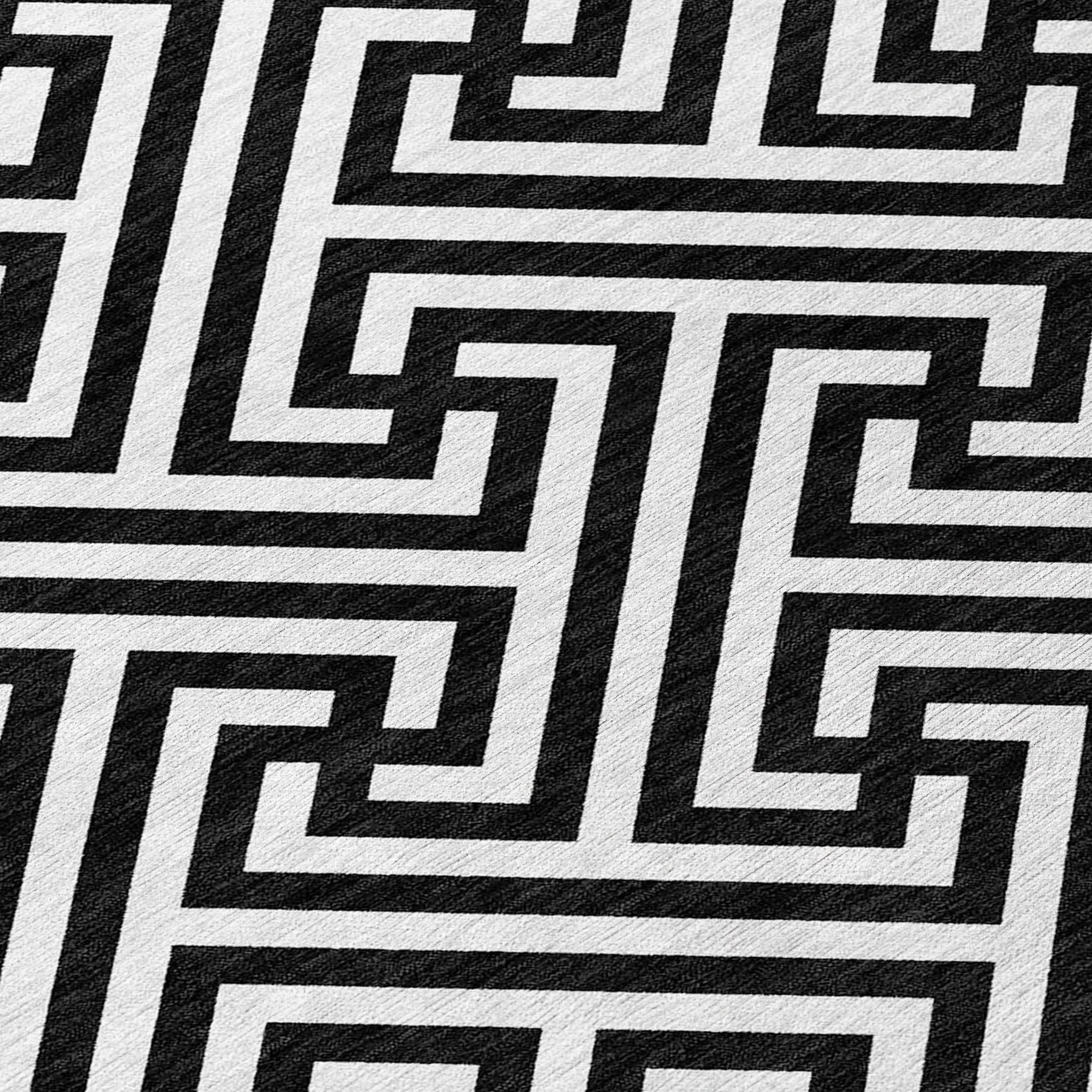 Machine Washable Indoor/ Outdoor Chantille Modern Geo Rug