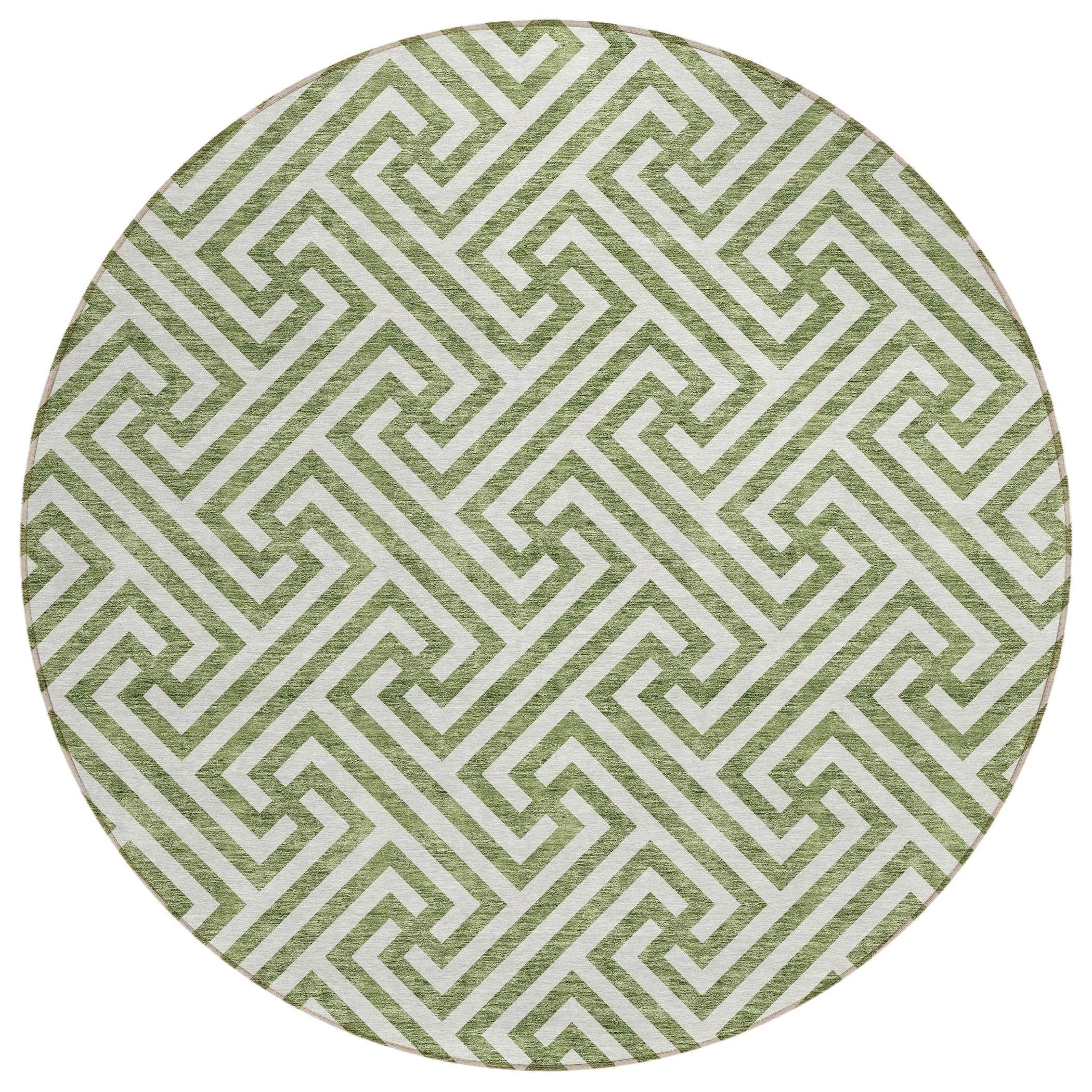 Machine Washable Indoor/ Outdoor Chantille Modern Geo Rug