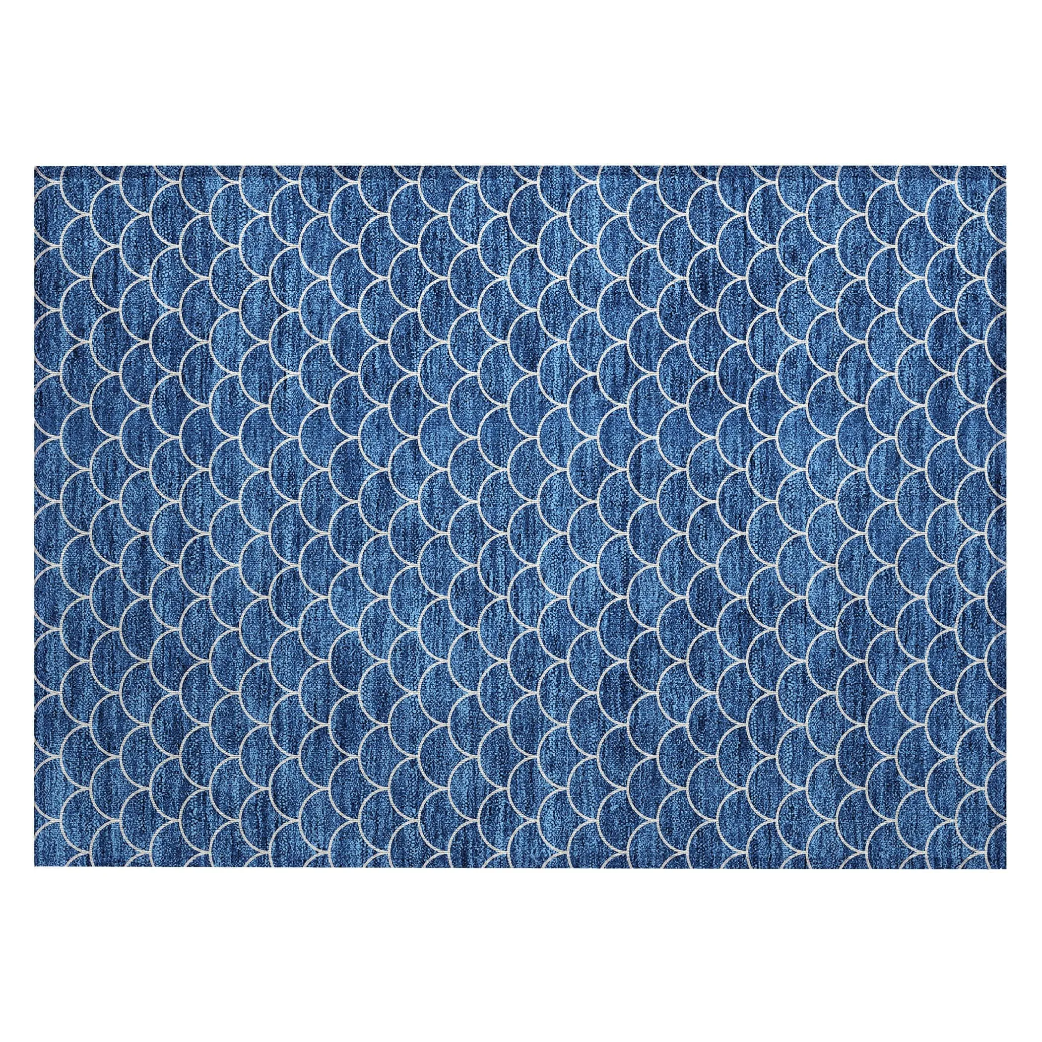 Machine Washable Indoor/ Outdoor Chantille Modern Geo Rug