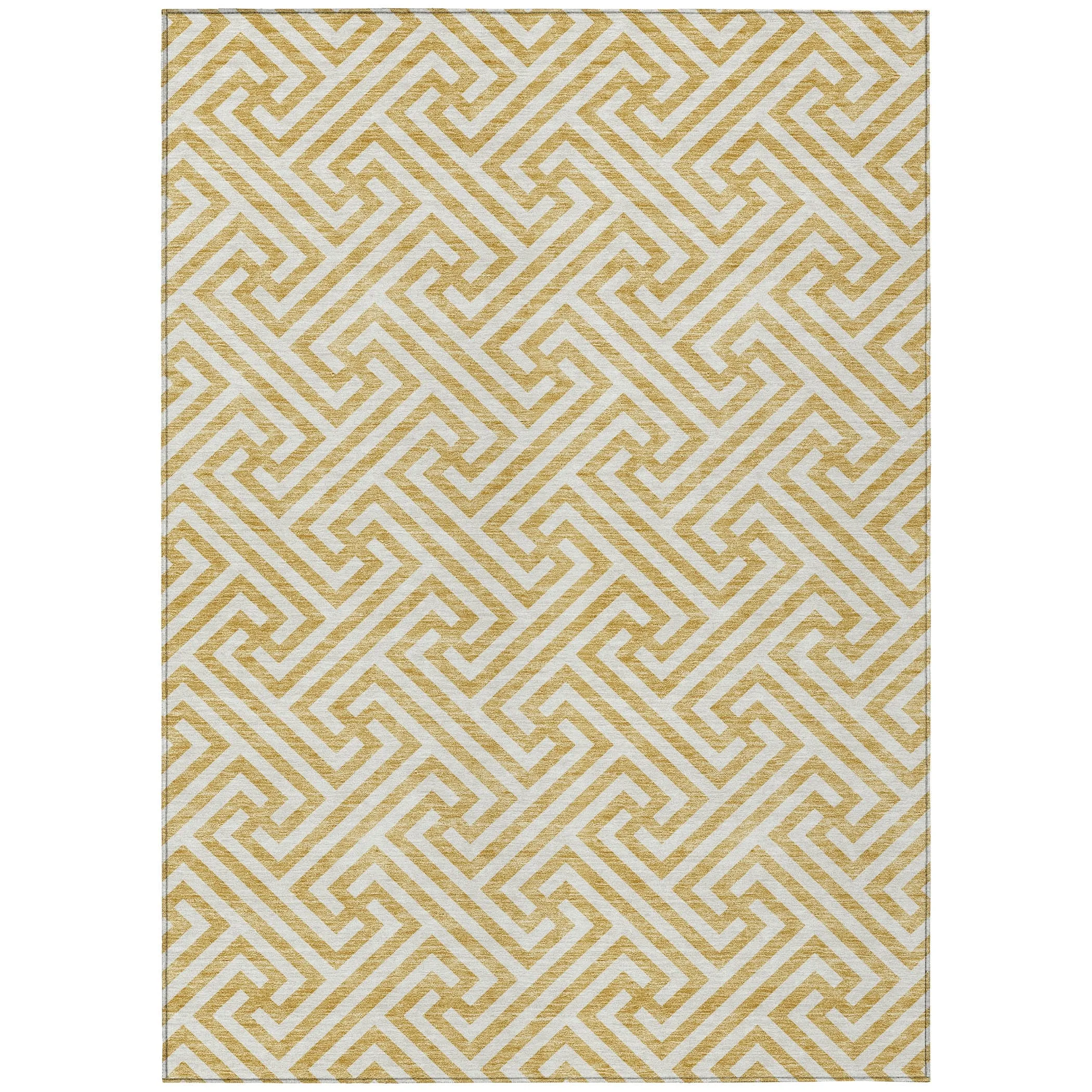 Machine Washable Indoor/ Outdoor Chantille Modern Geo Rug