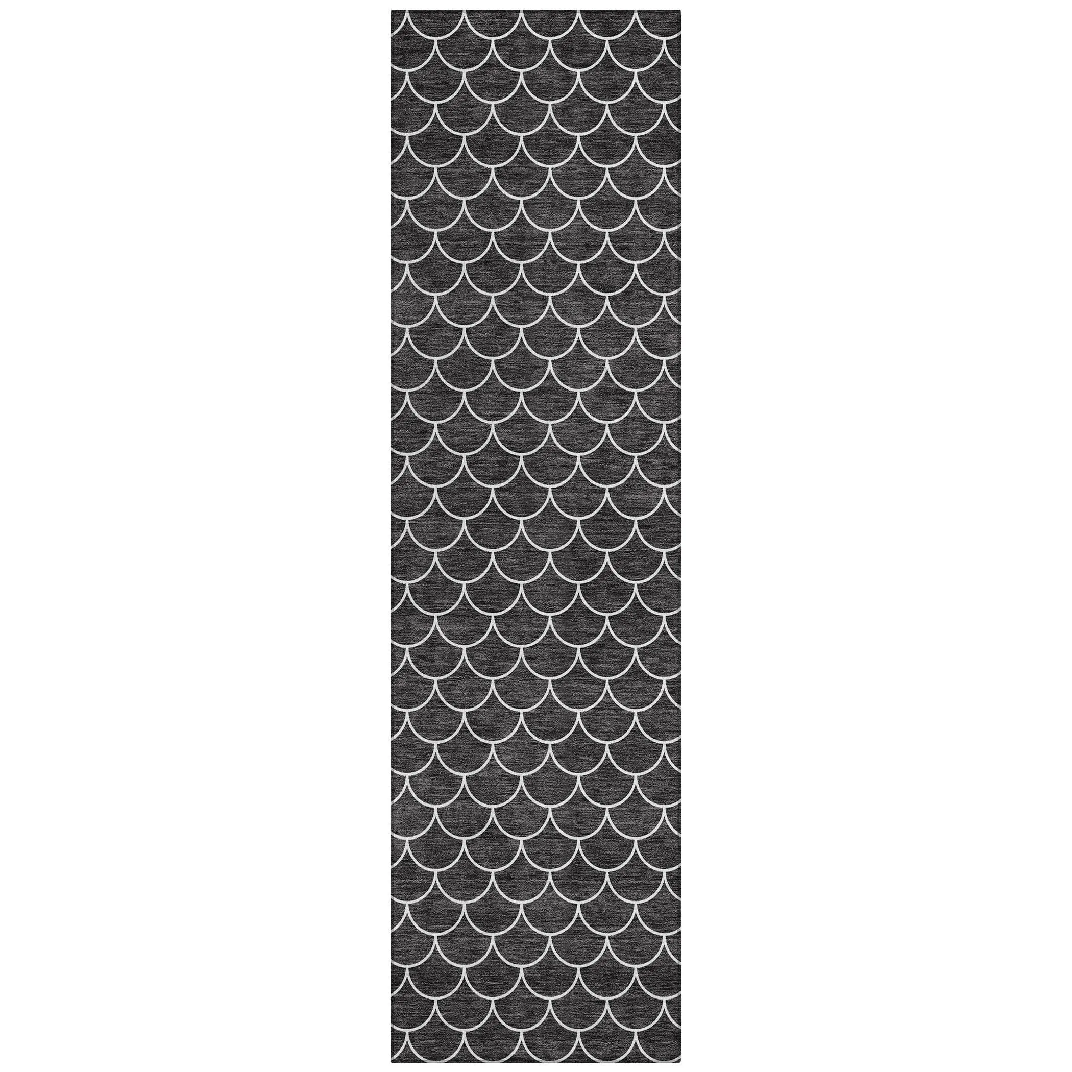 Machine Washable Indoor/ Outdoor Chantille Modern Geo Rug