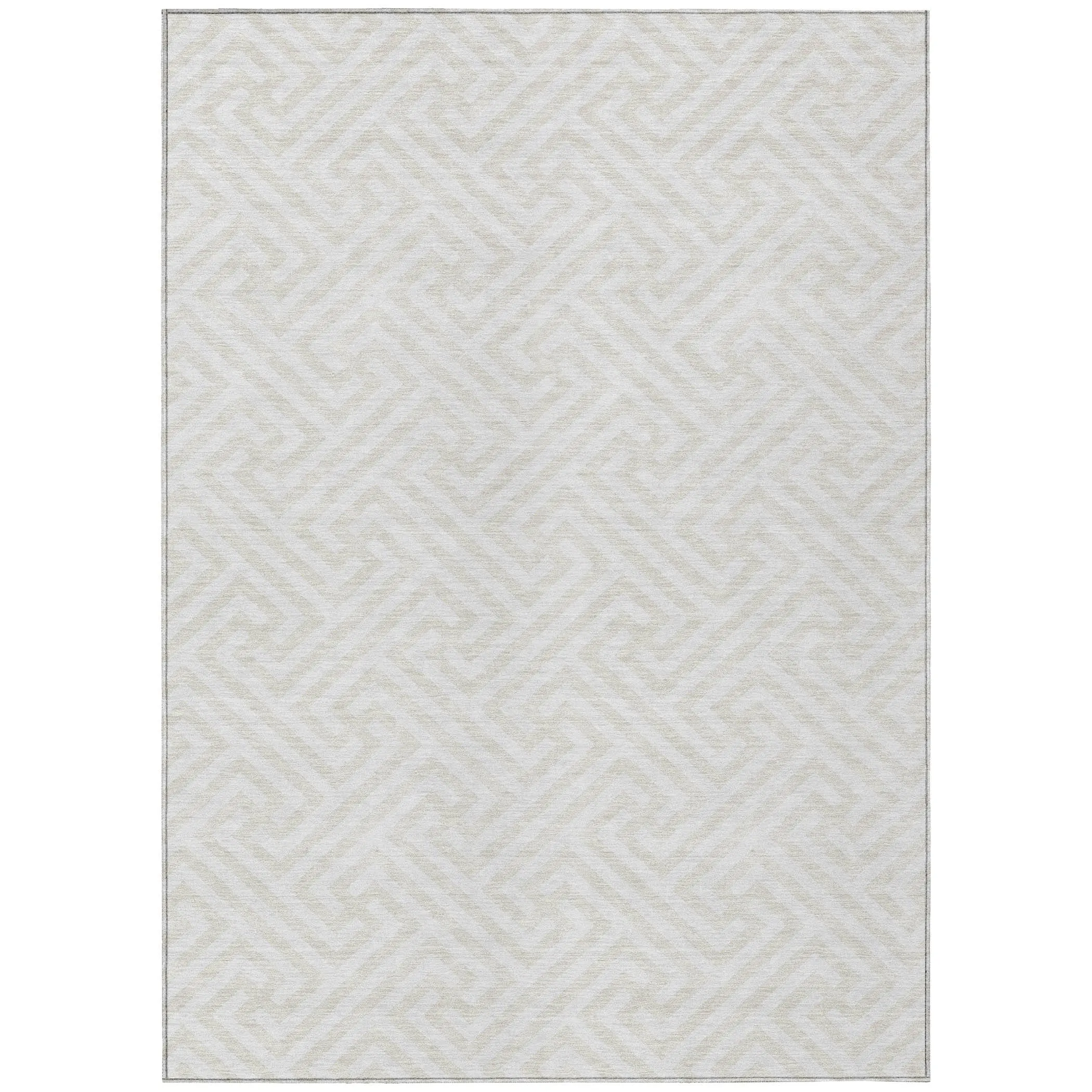 Machine Washable Indoor/ Outdoor Chantille Modern Geo Rug