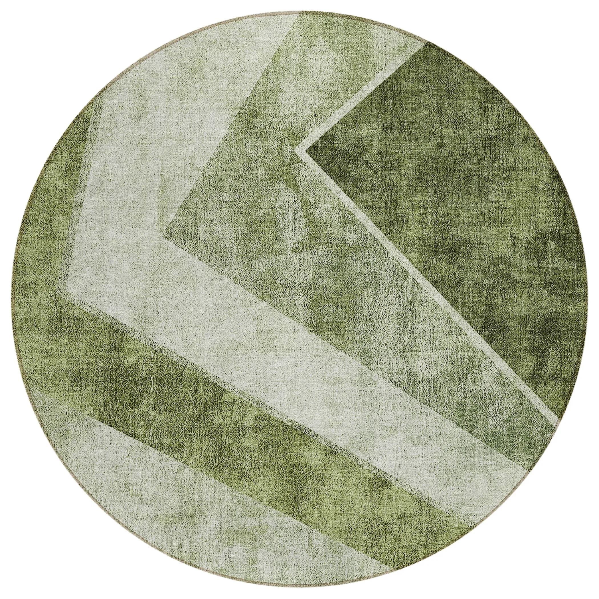 Machine Washable Indoor/ Outdoor Chantille Modern Geometric Rug