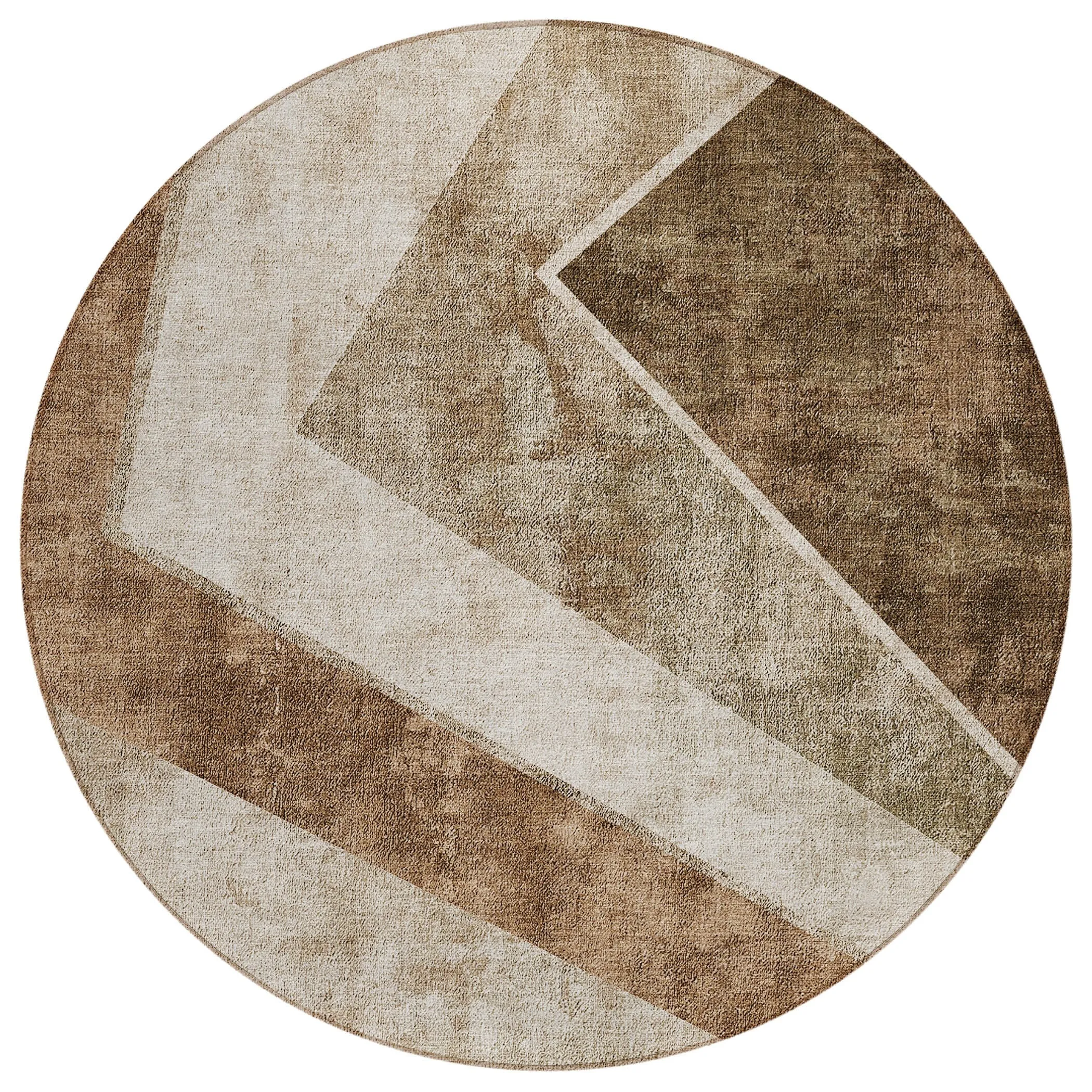 Machine Washable Indoor/ Outdoor Chantille Modern Geometric Rug