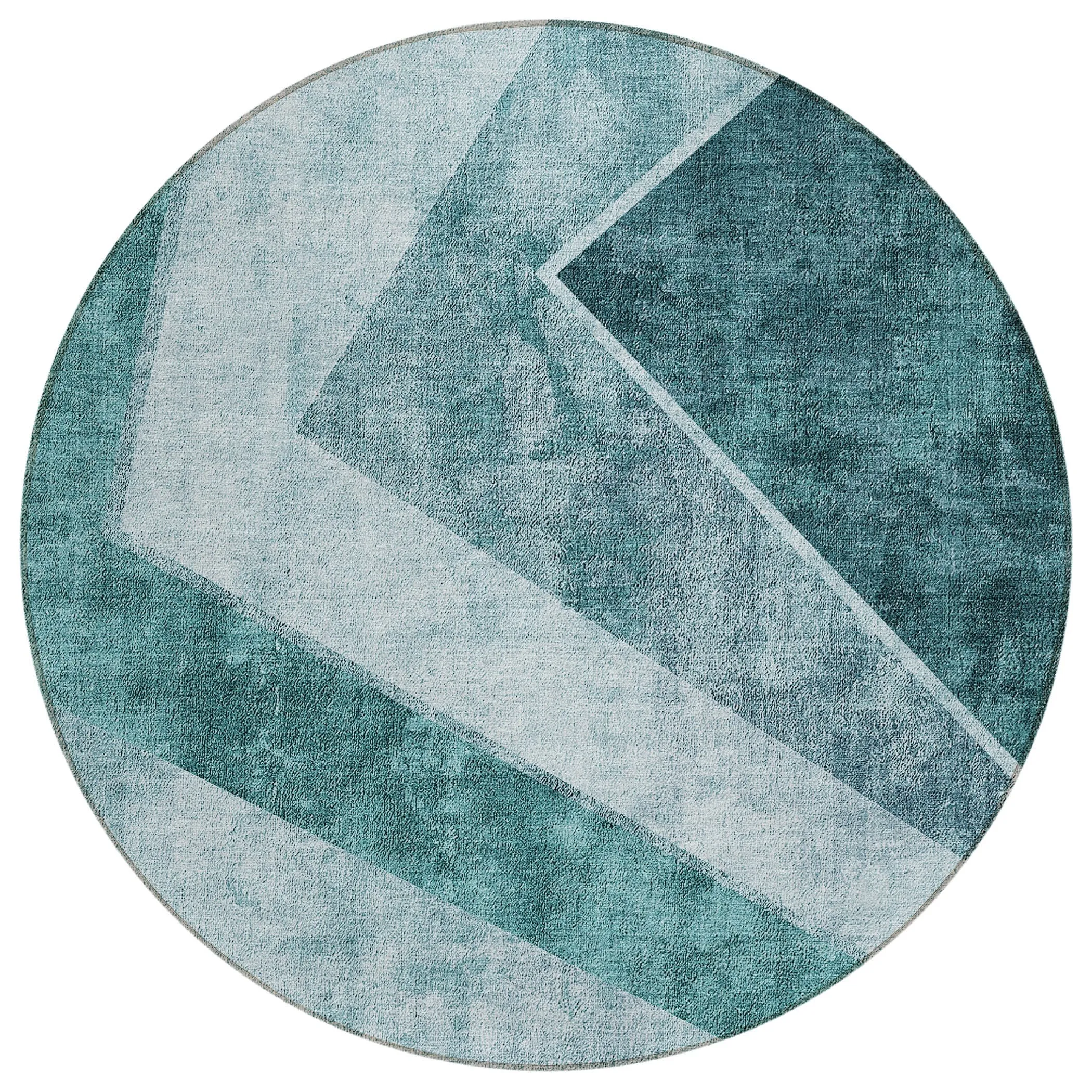 Machine Washable Indoor/ Outdoor Chantille Modern Geometric Rug
