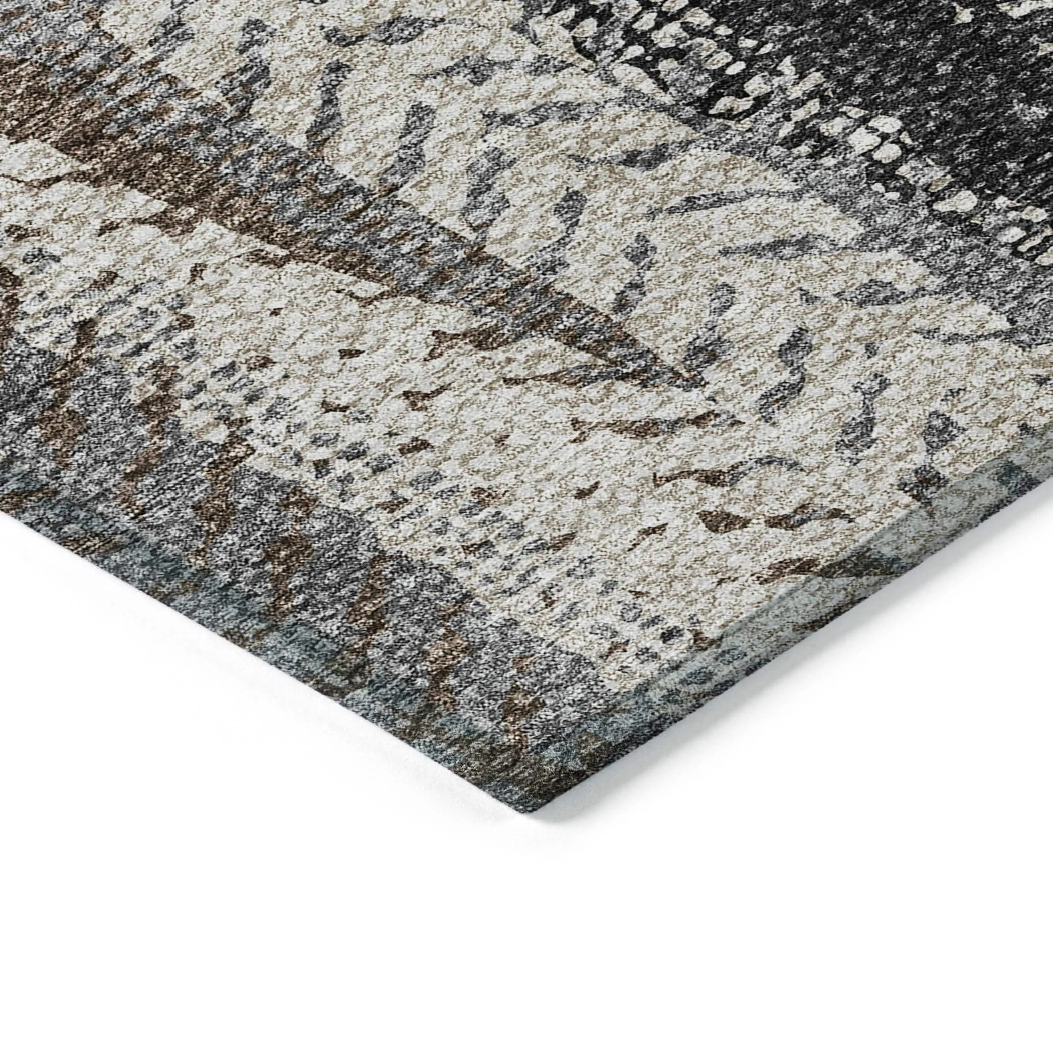 Machine Washable Indoor/ Outdoor Chantille Modern Imprints Rug