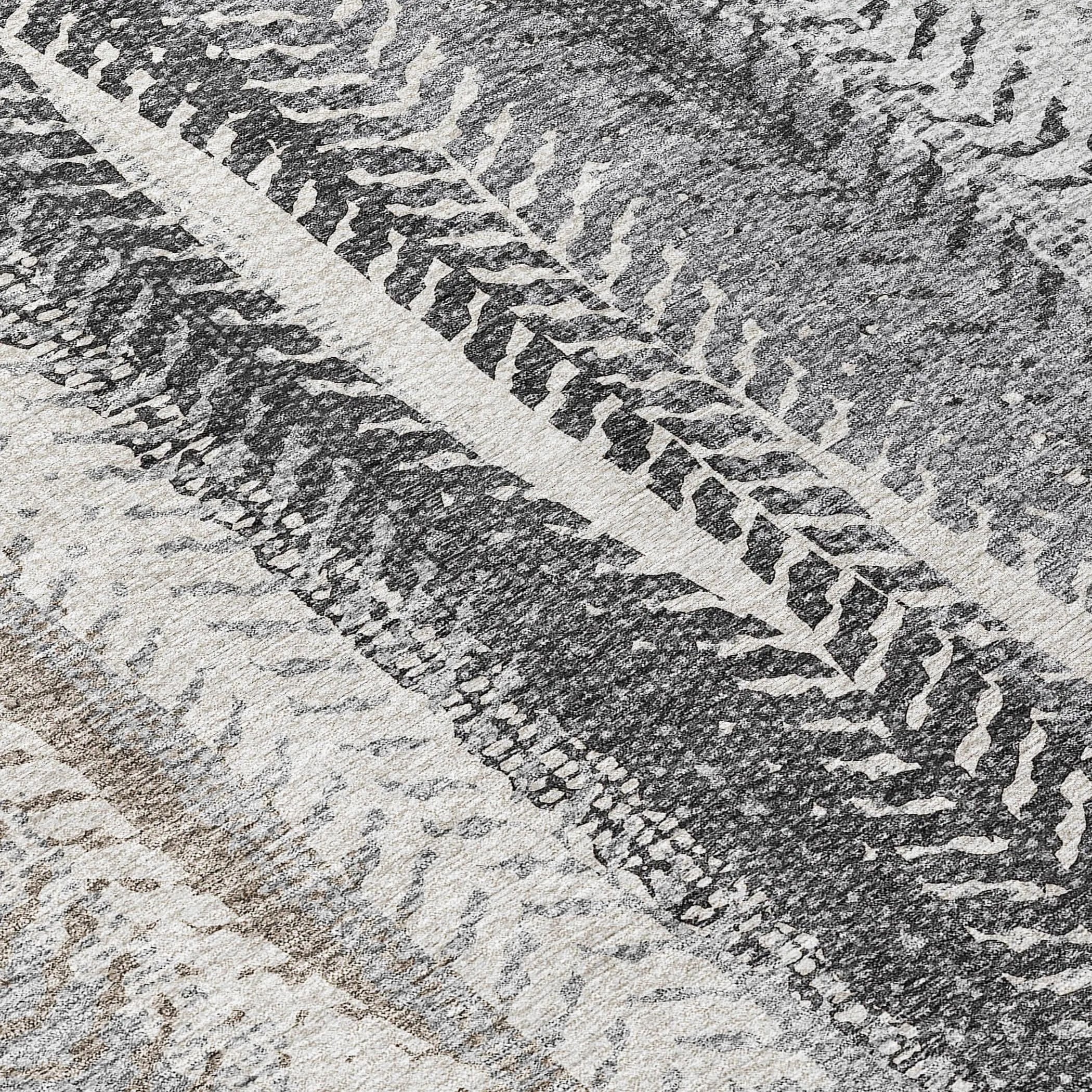 Machine Washable Indoor/ Outdoor Chantille Modern Imprints Rug