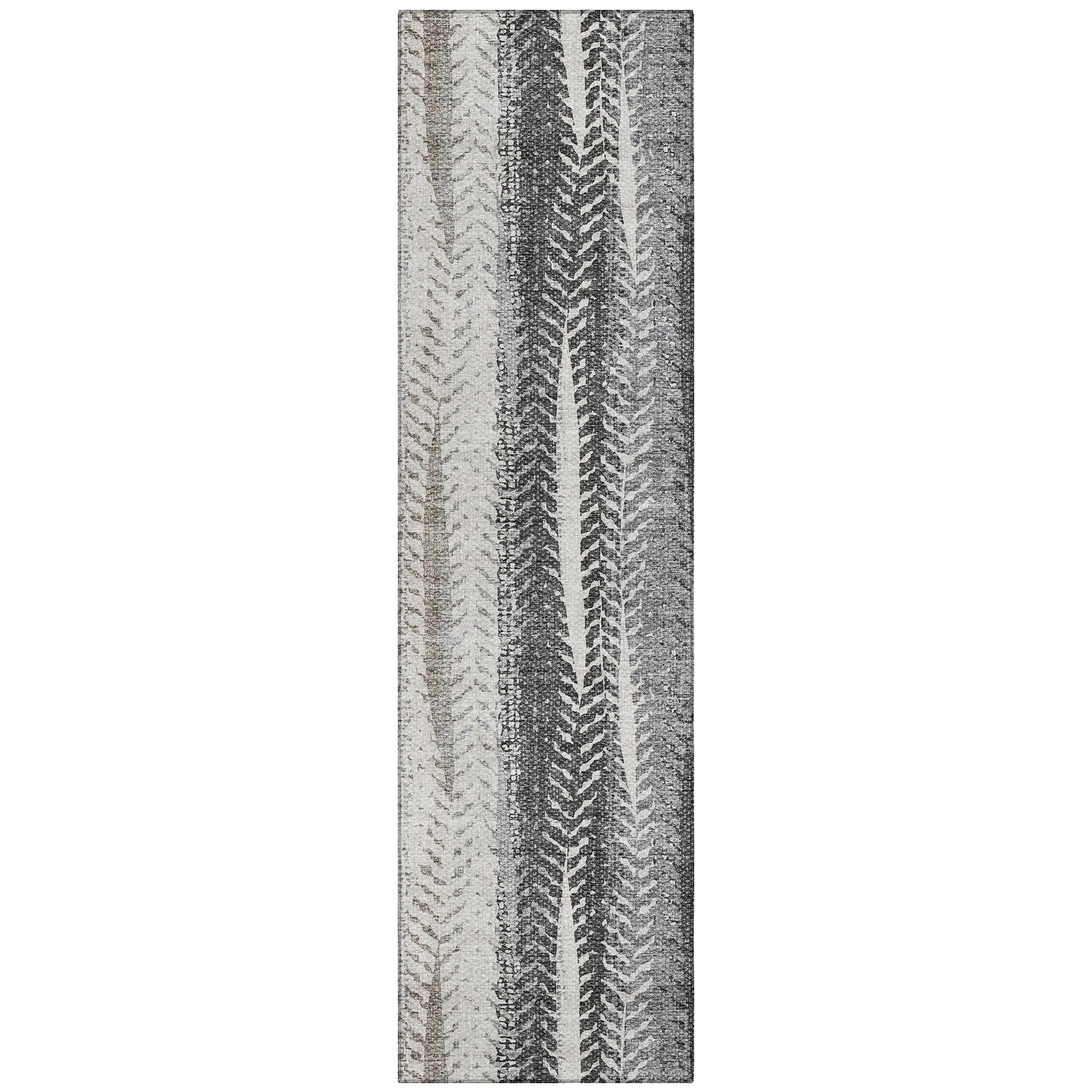 Machine Washable Indoor/ Outdoor Chantille Modern Imprints Rug