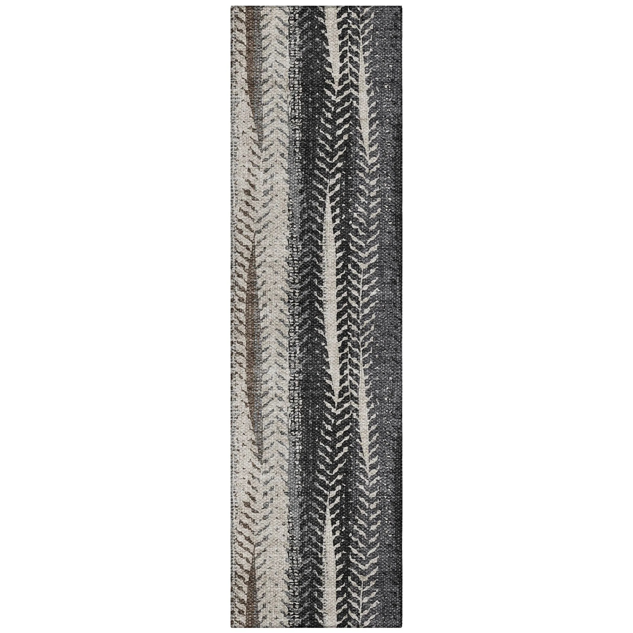 Machine Washable Indoor/ Outdoor Chantille Modern Imprints Rug