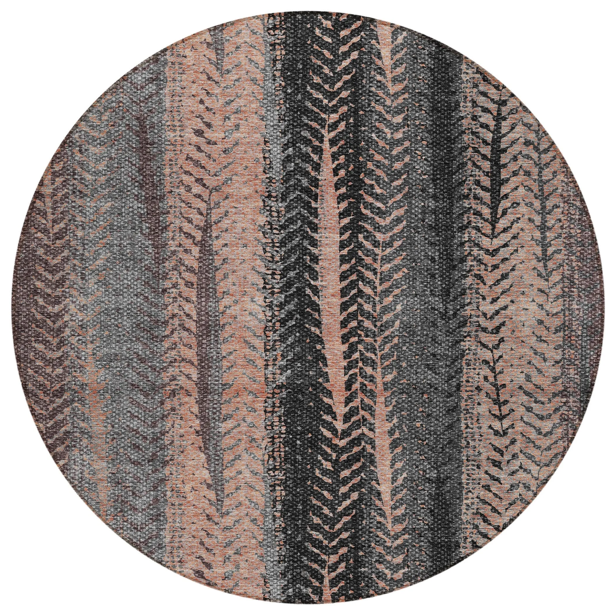 Machine Washable Indoor/ Outdoor Chantille Modern Imprints Rug
