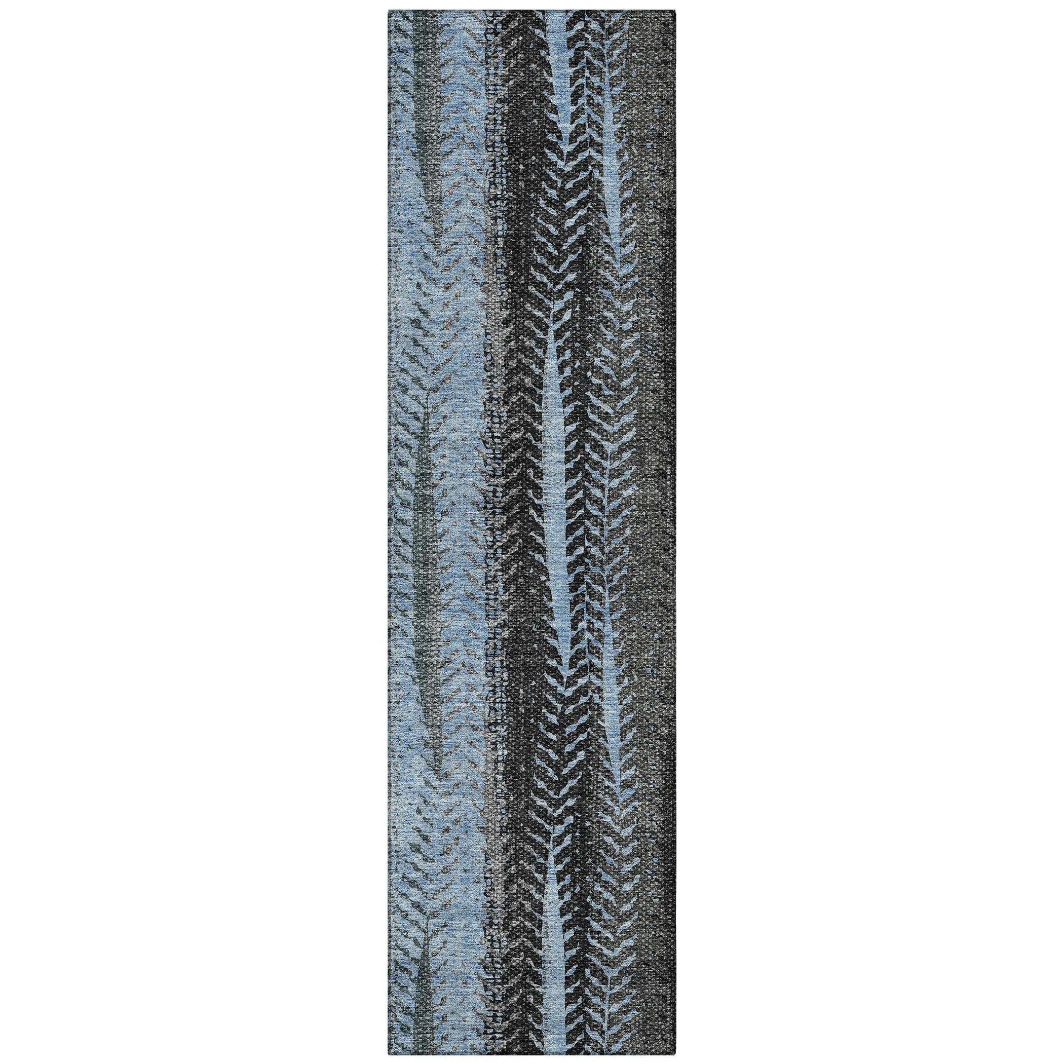 Machine Washable Indoor/ Outdoor Chantille Modern Imprints Rug