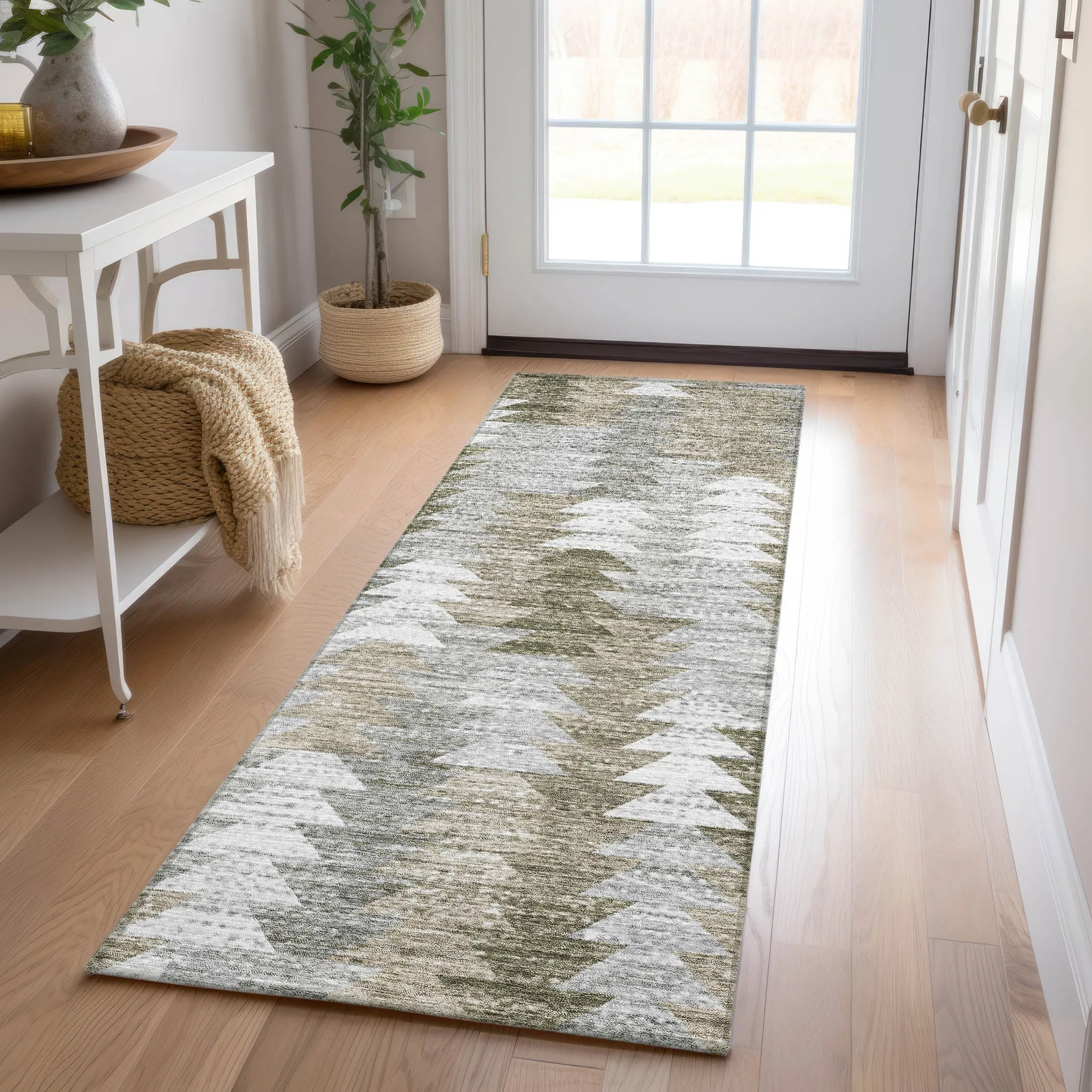 Machine Washable Indoor/ Outdoor Chantille Modern Moroccan Boho Rug