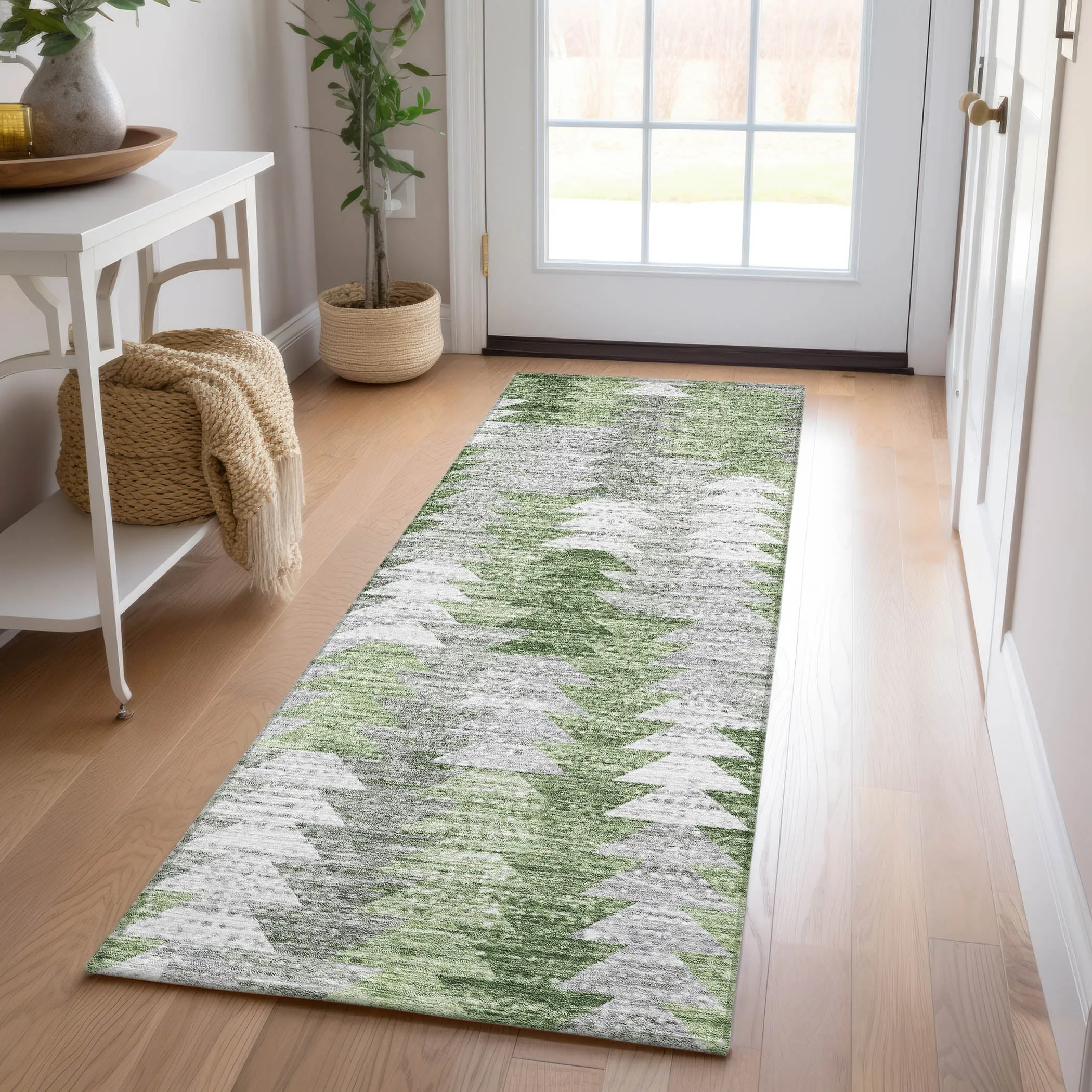 Machine Washable Indoor/ Outdoor Chantille Modern Moroccan Boho Rug