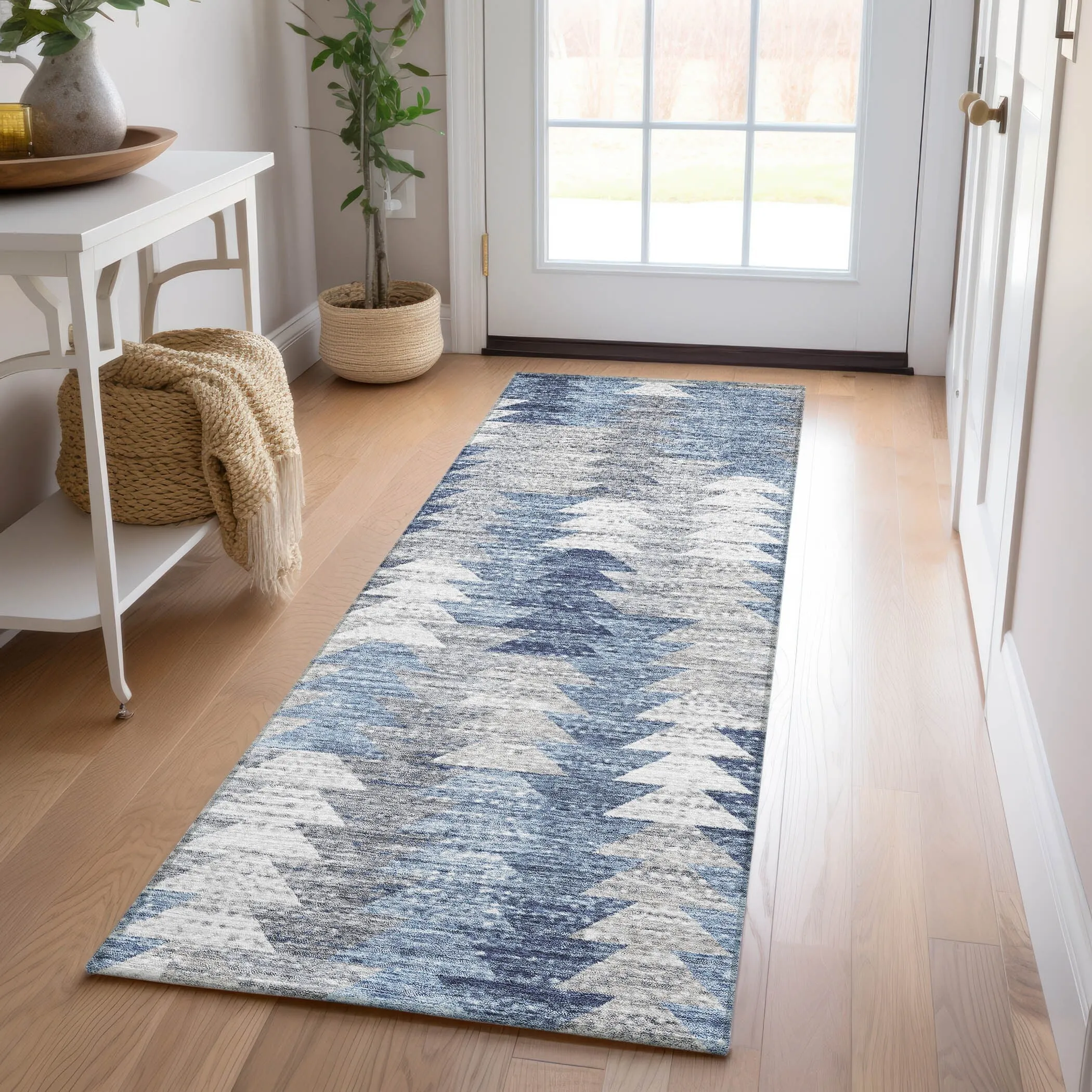 Machine Washable Indoor/ Outdoor Chantille Modern Moroccan Boho Rug