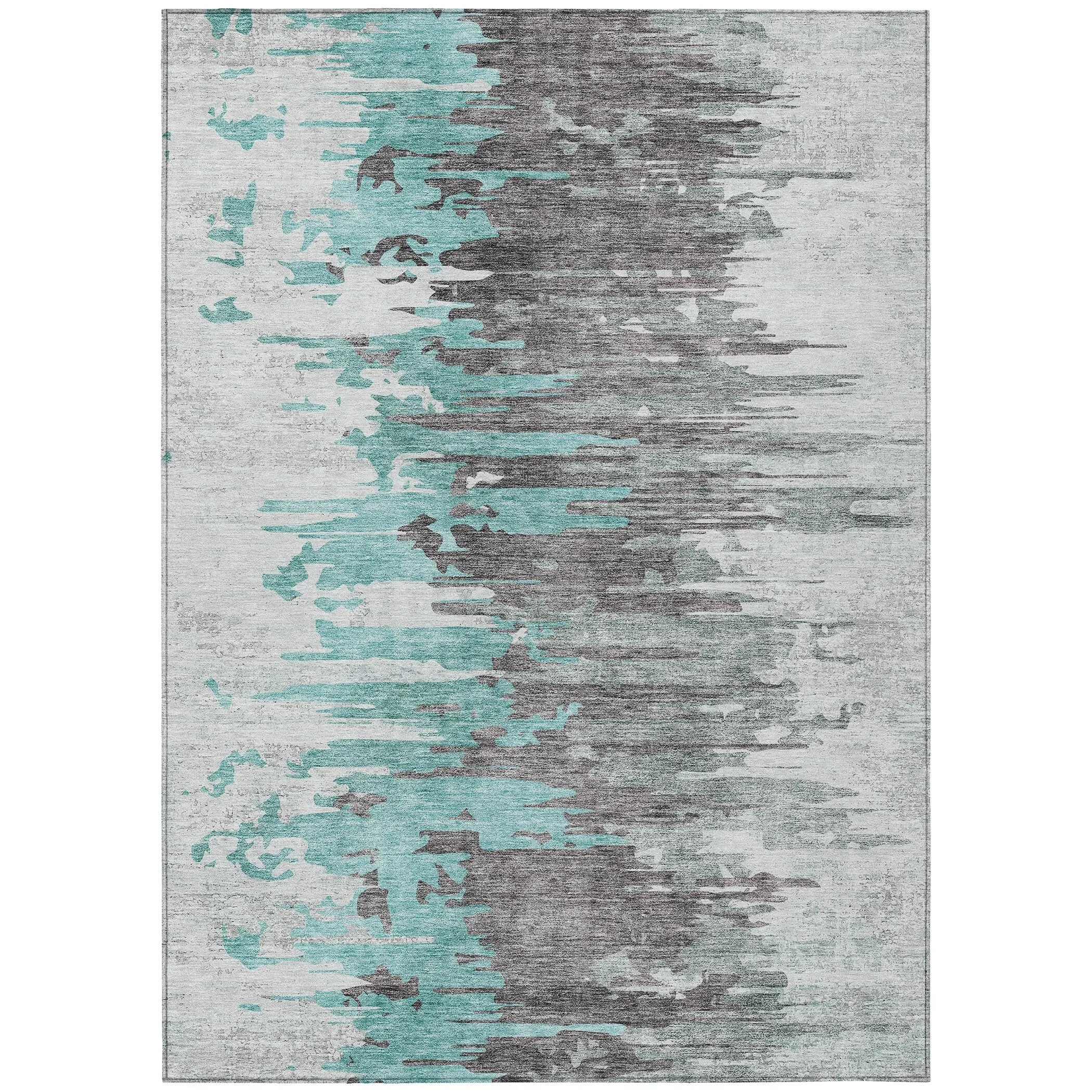 Machine Washable Indoor/ Outdoor Chantille Modern Ombre Rug