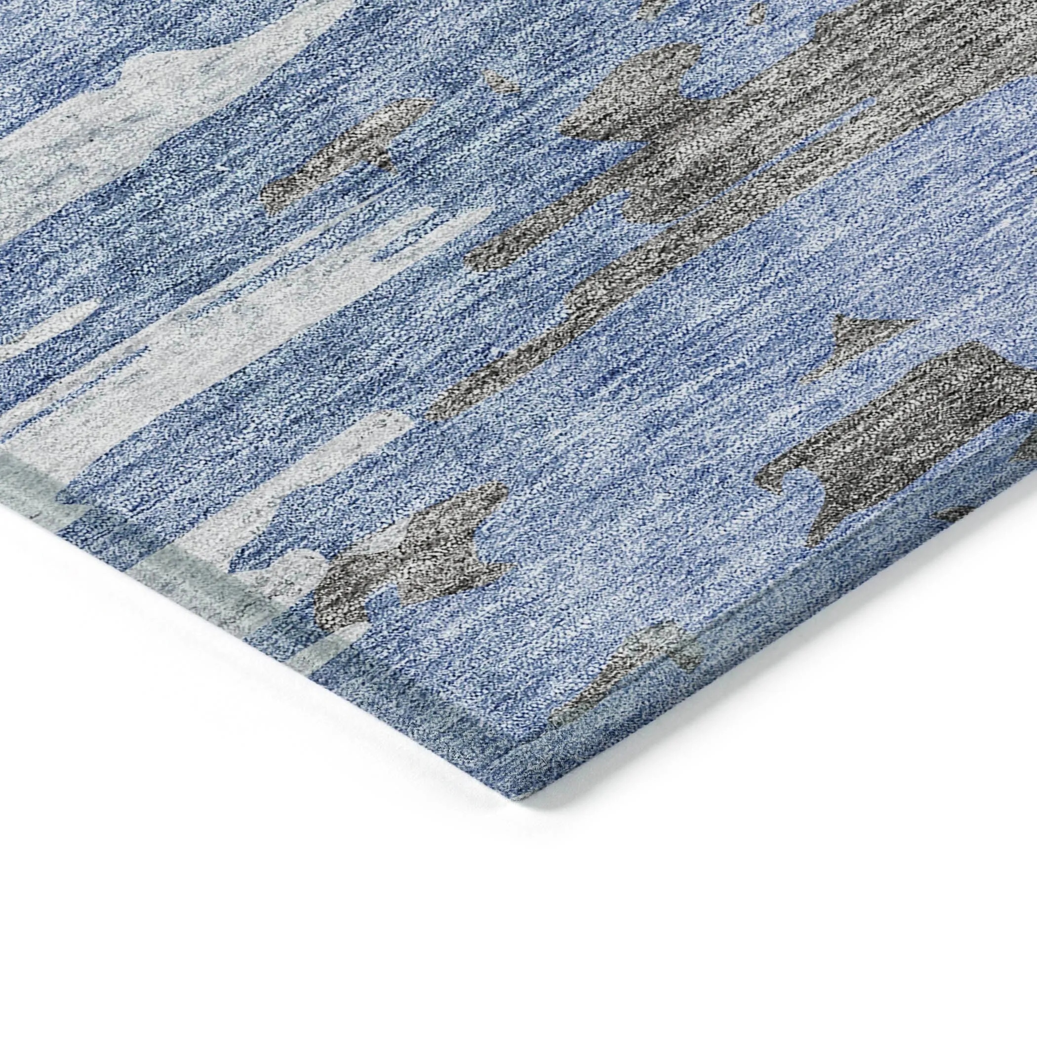 Machine Washable Indoor/ Outdoor Chantille Modern Ombre Rug
