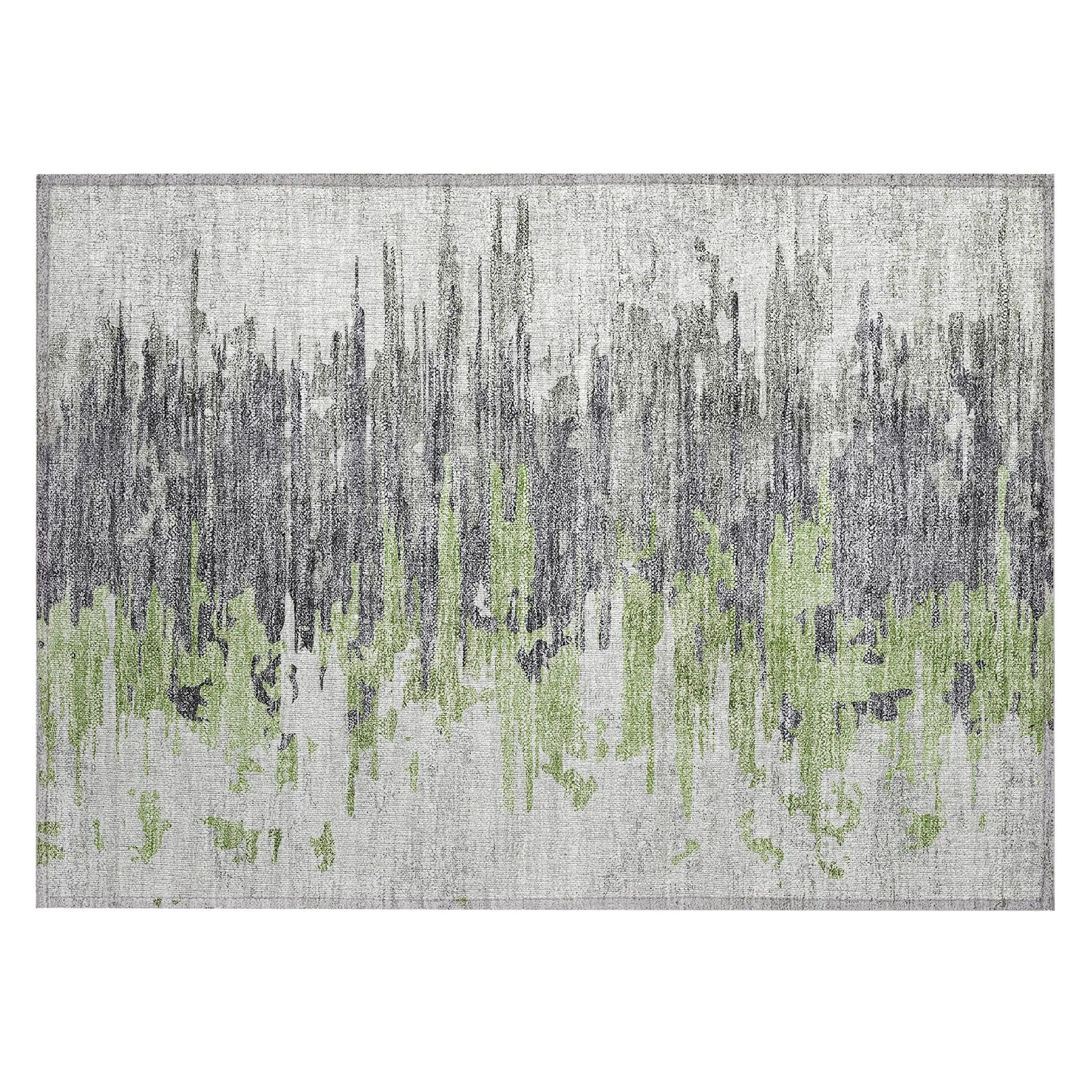 Machine Washable Indoor/ Outdoor Chantille Modern Ombre Rug