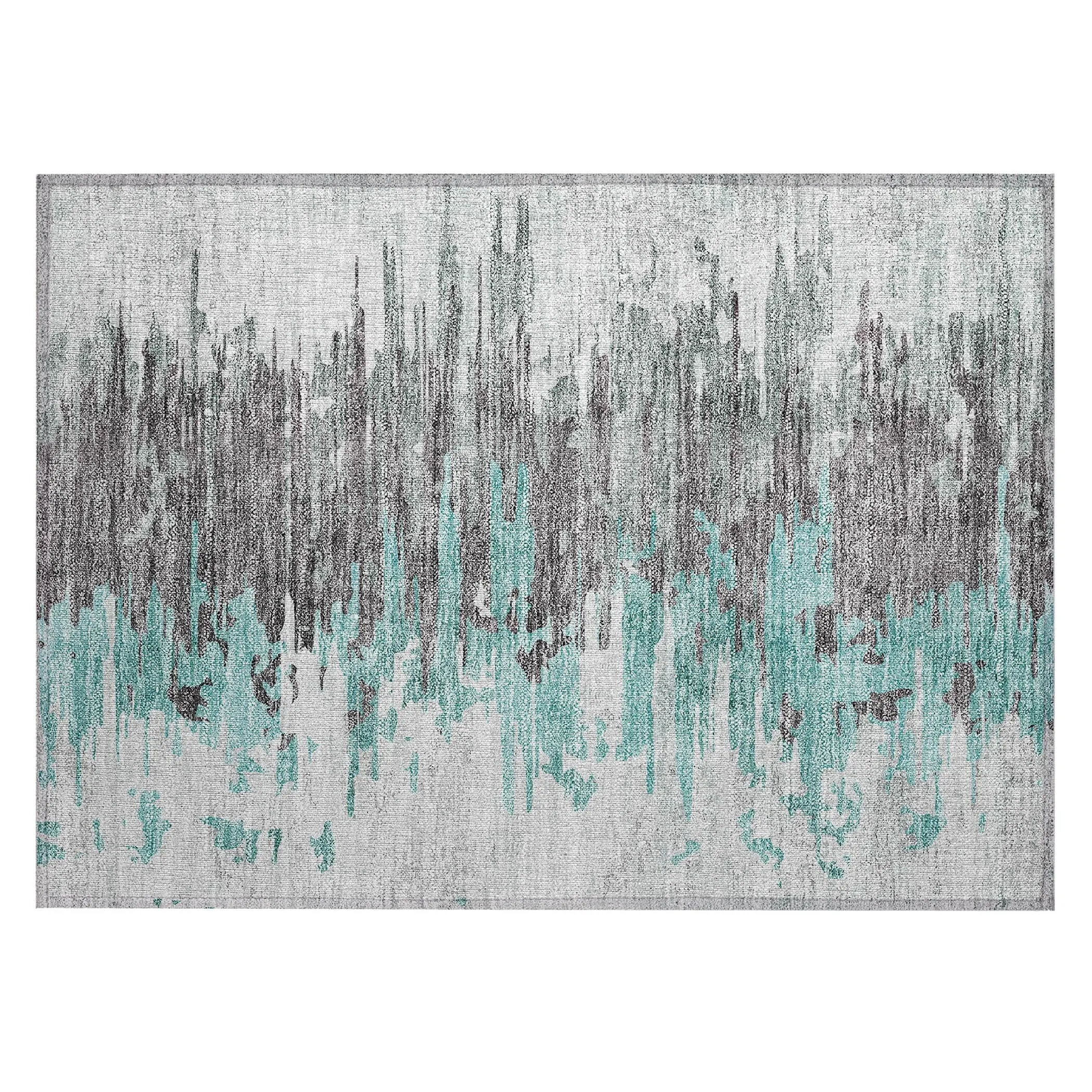 Machine Washable Indoor/ Outdoor Chantille Modern Ombre Rug