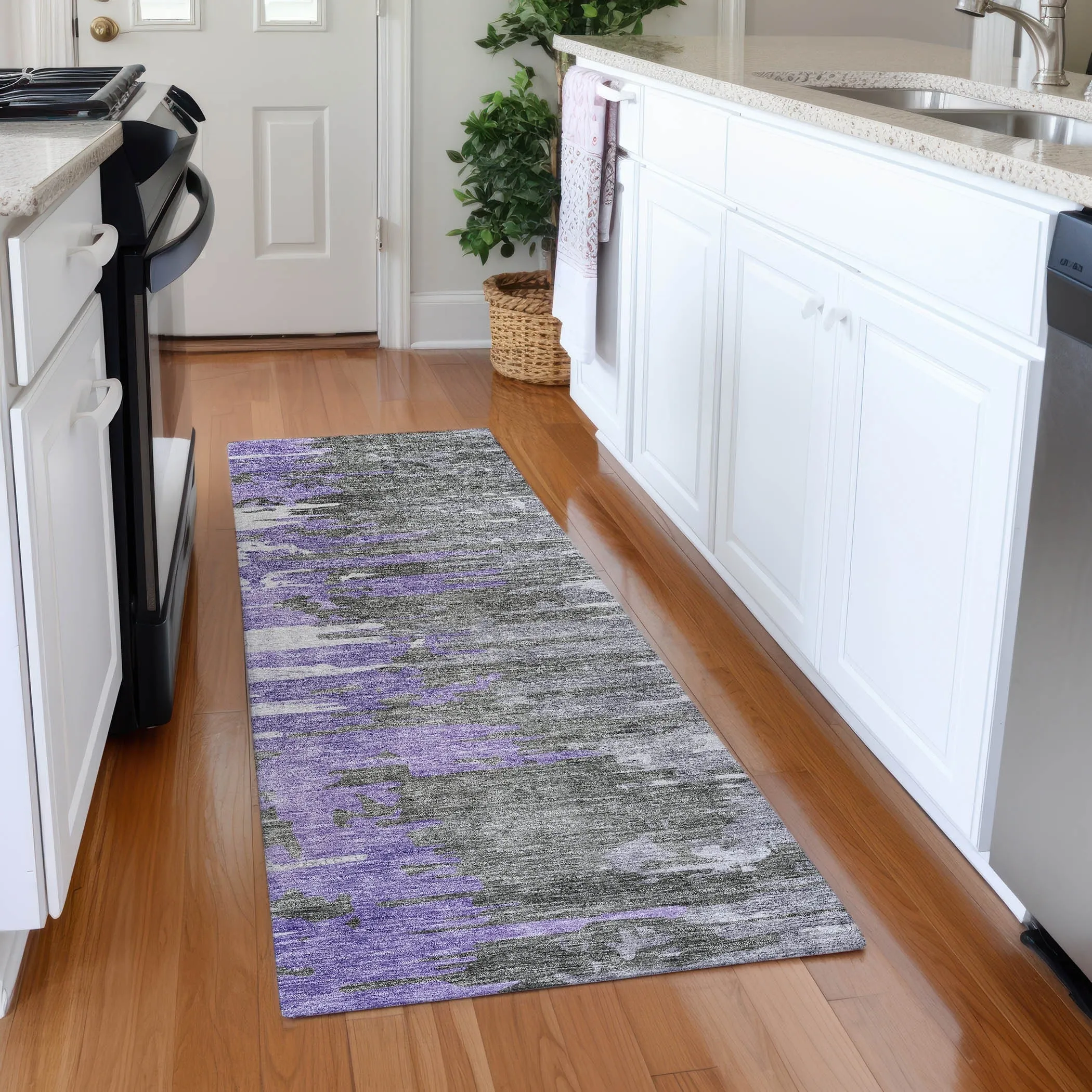 Machine Washable Indoor/ Outdoor Chantille Modern Ombre Rug
