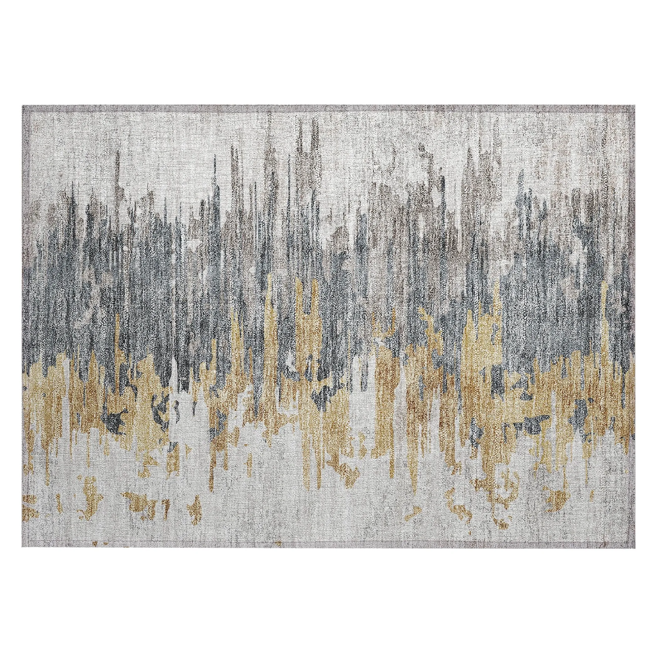 Machine Washable Indoor/ Outdoor Chantille Modern Ombre Rug