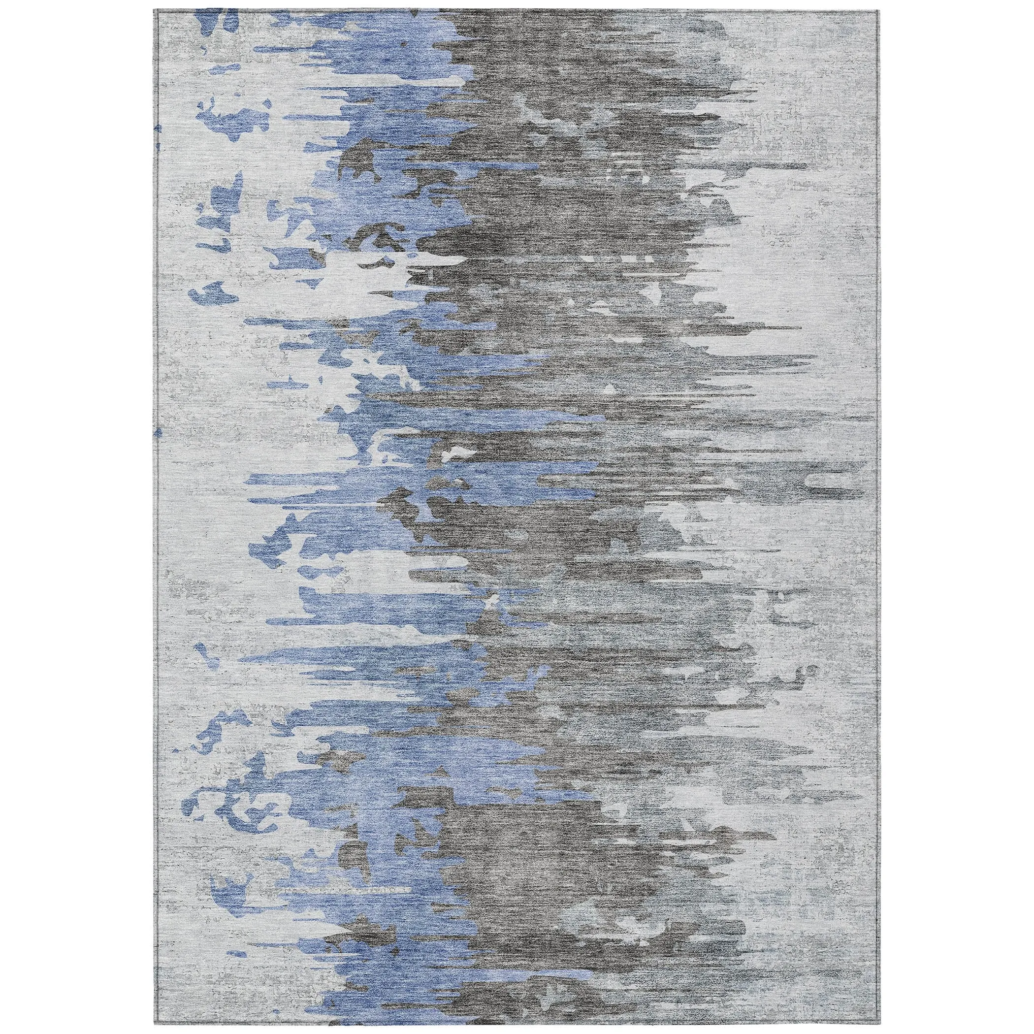Machine Washable Indoor/ Outdoor Chantille Modern Ombre Rug