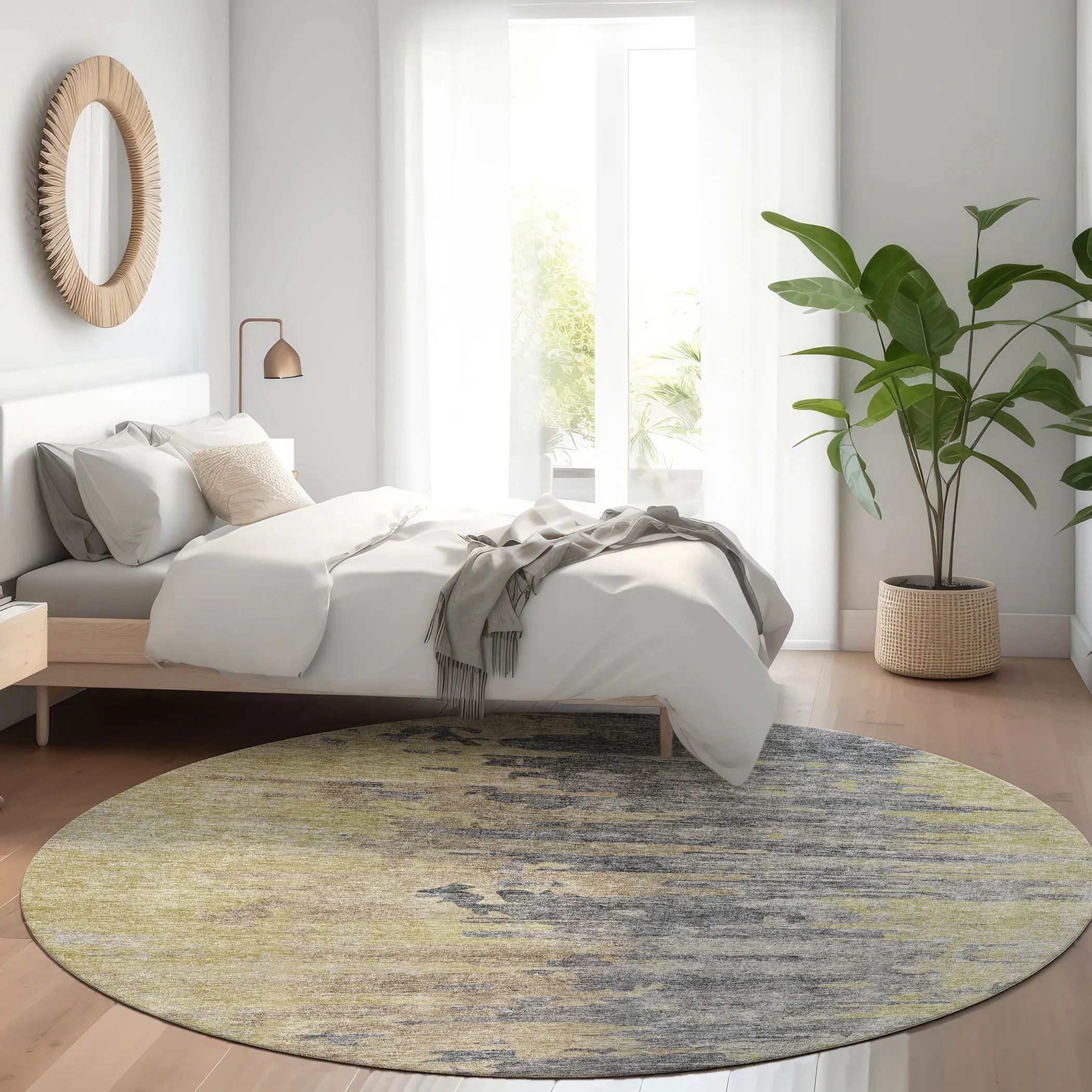 Machine Washable Indoor/ Outdoor Chantille Modern Ombre Rug