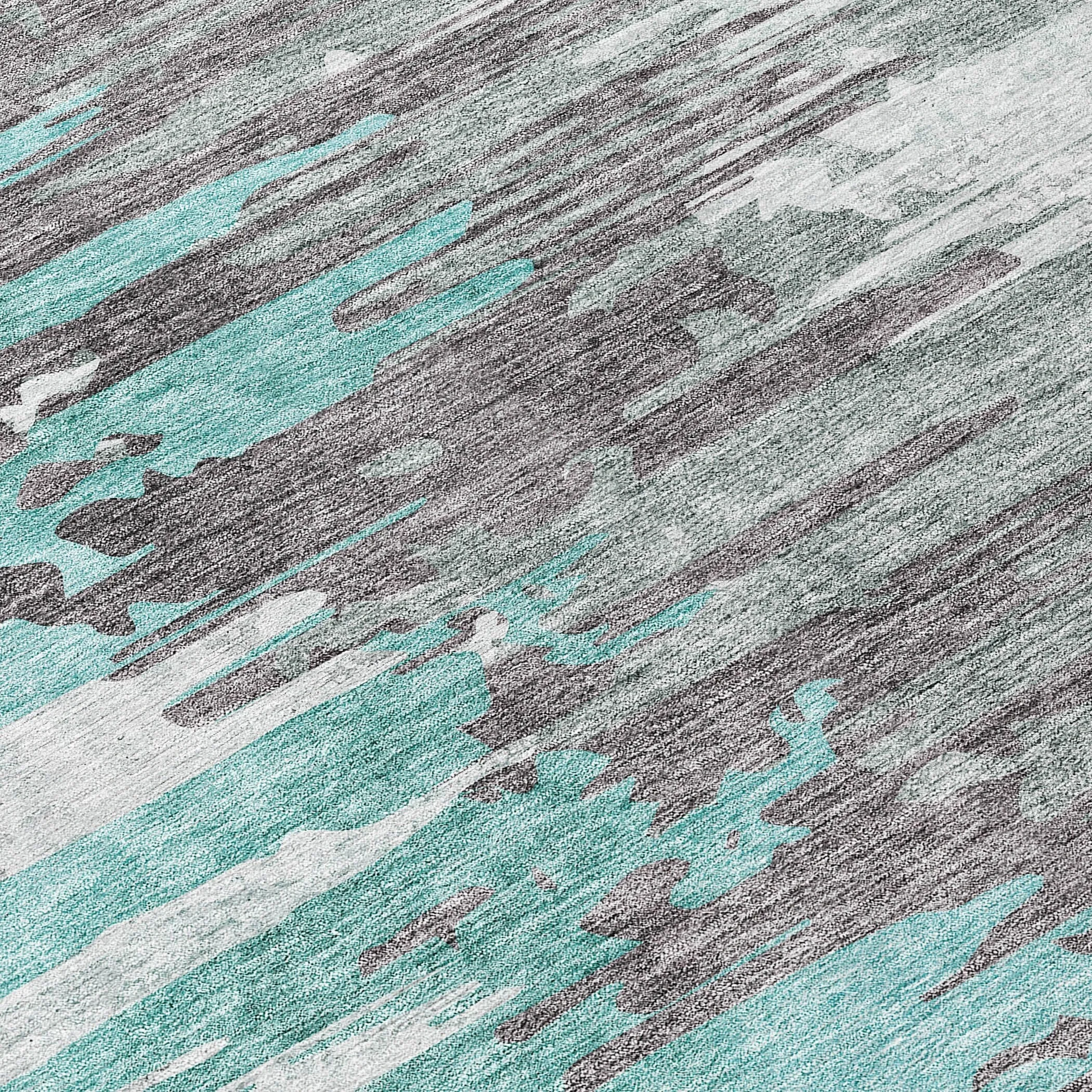 Machine Washable Indoor/ Outdoor Chantille Modern Ombre Rug