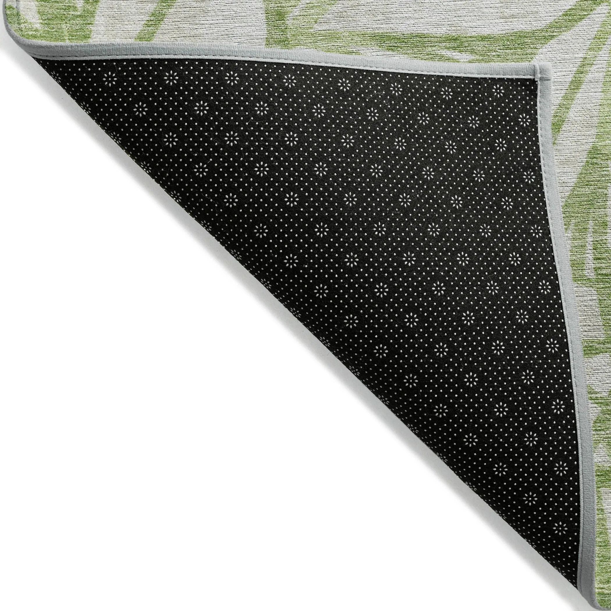 Machine Washable Indoor/ Outdoor Chantille Modern Palm Rug