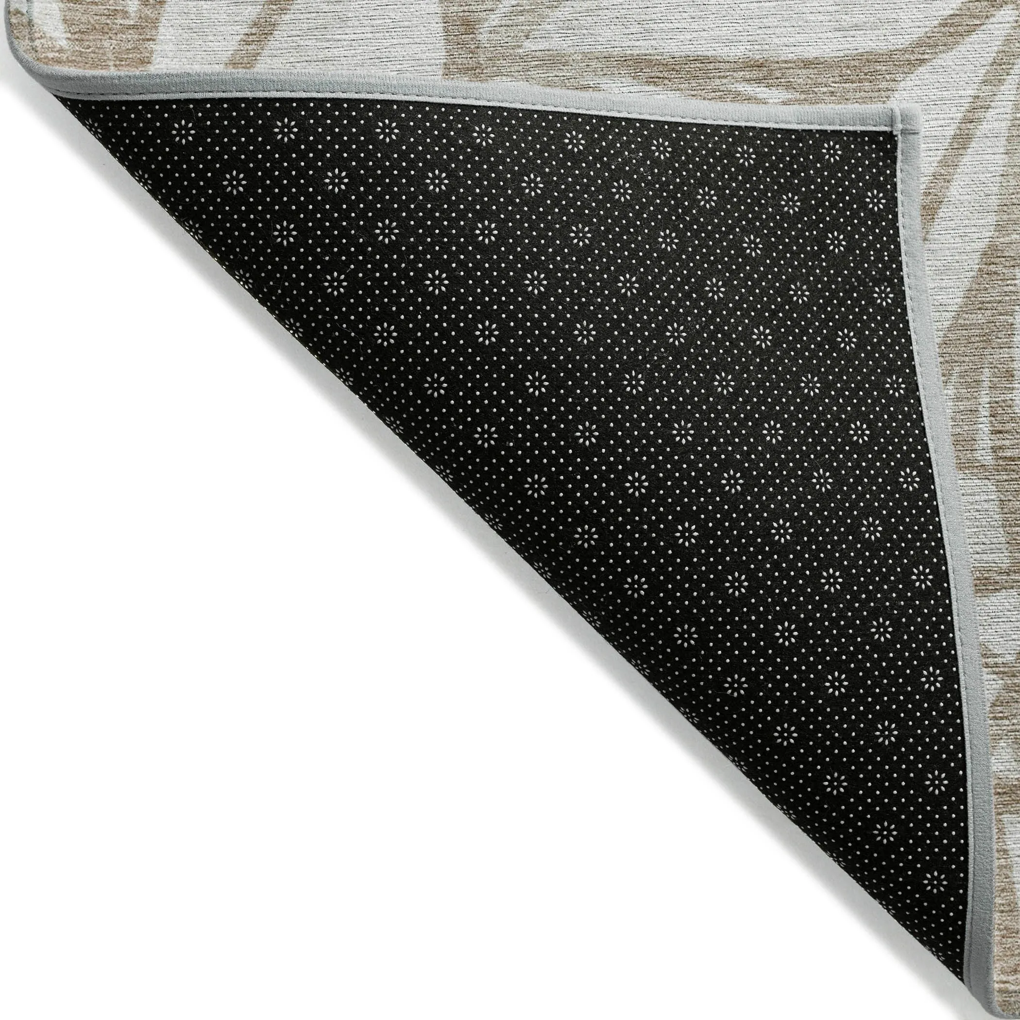 Machine Washable Indoor/ Outdoor Chantille Modern Palm Rug