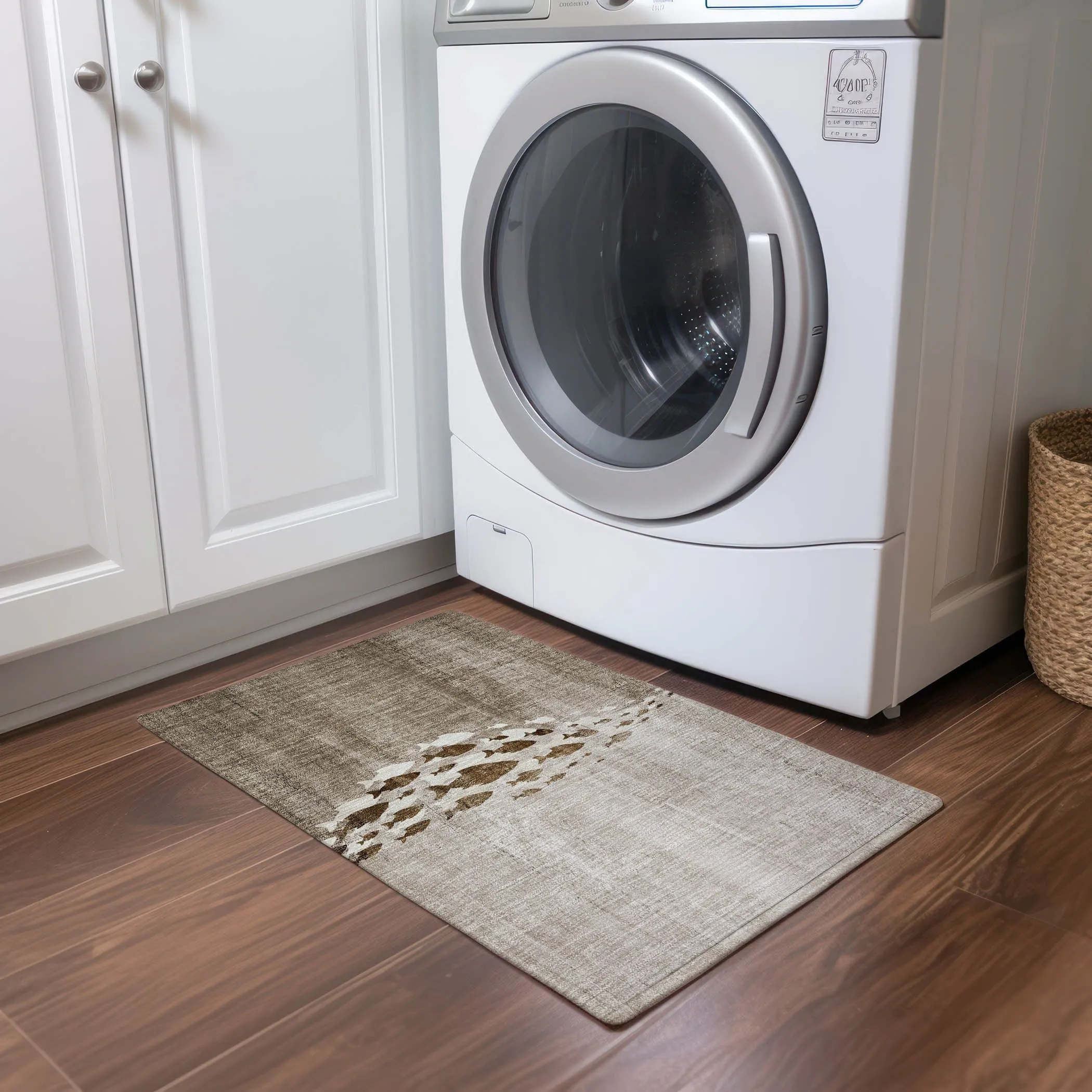 Machine Washable Indoor/ Outdoor Chantille Modern Sea Life Rug