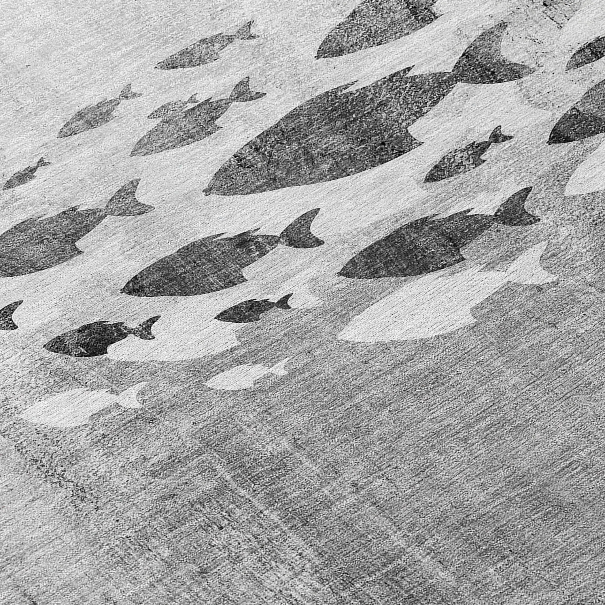 Machine Washable Indoor/ Outdoor Chantille Modern Sea Life Rug
