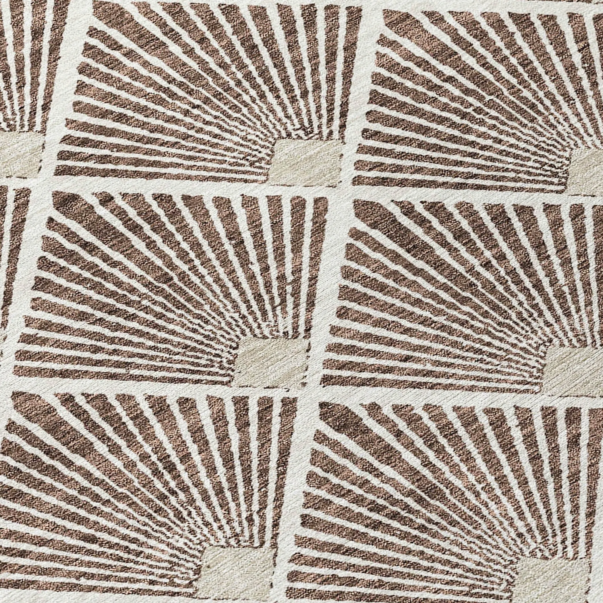 Machine Washable Indoor/ Outdoor Chantille Modern Shells Rug