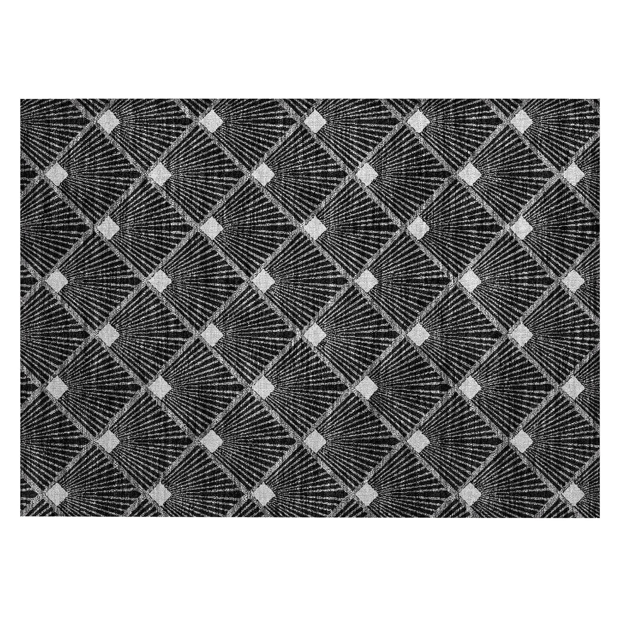 Machine Washable Indoor/ Outdoor Chantille Modern Shells Rug