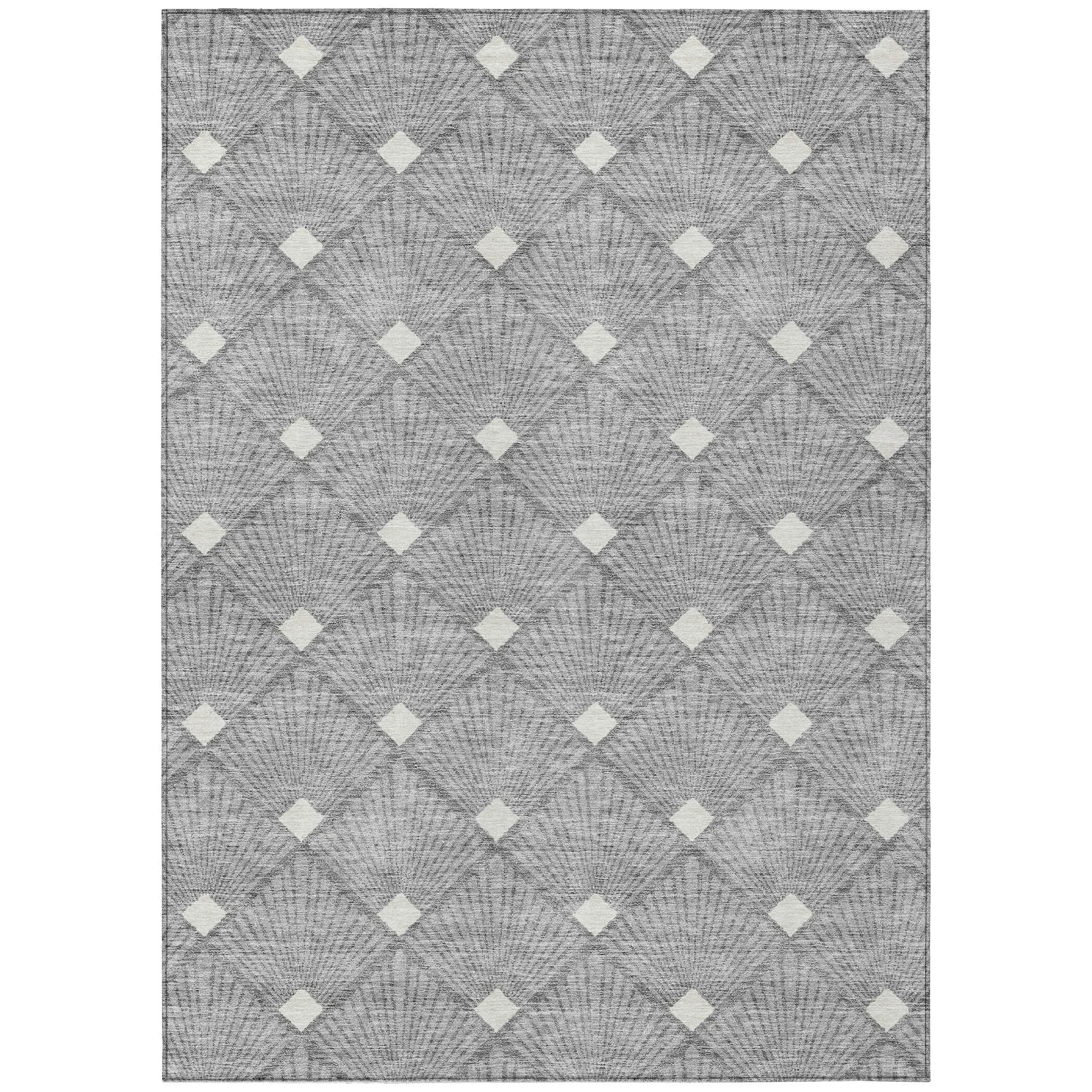 Machine Washable Indoor/ Outdoor Chantille Modern Shells Rug