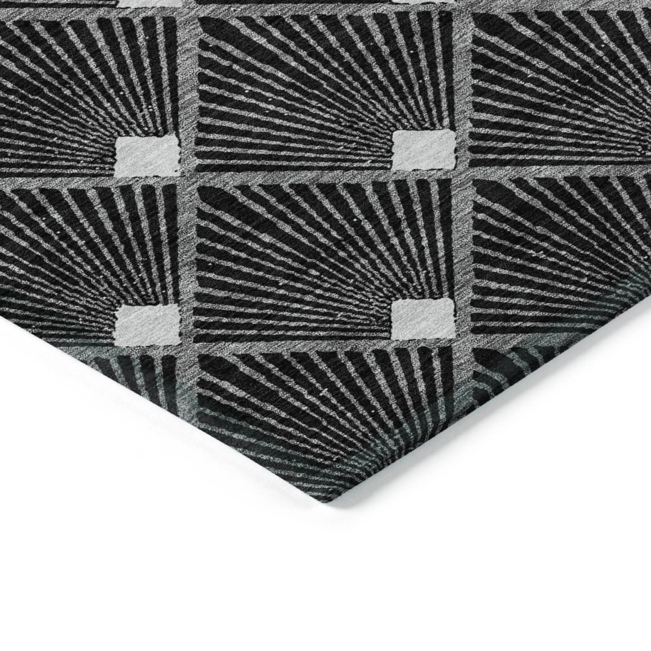 Machine Washable Indoor/ Outdoor Chantille Modern Shells Rug