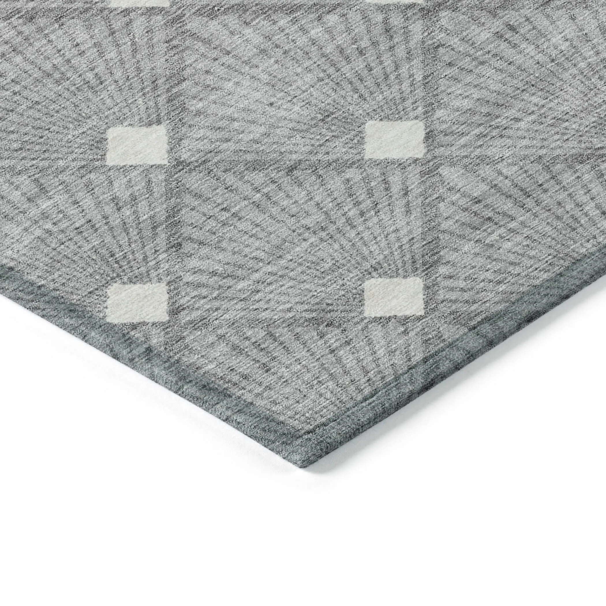 Machine Washable Indoor/ Outdoor Chantille Modern Shells Rug