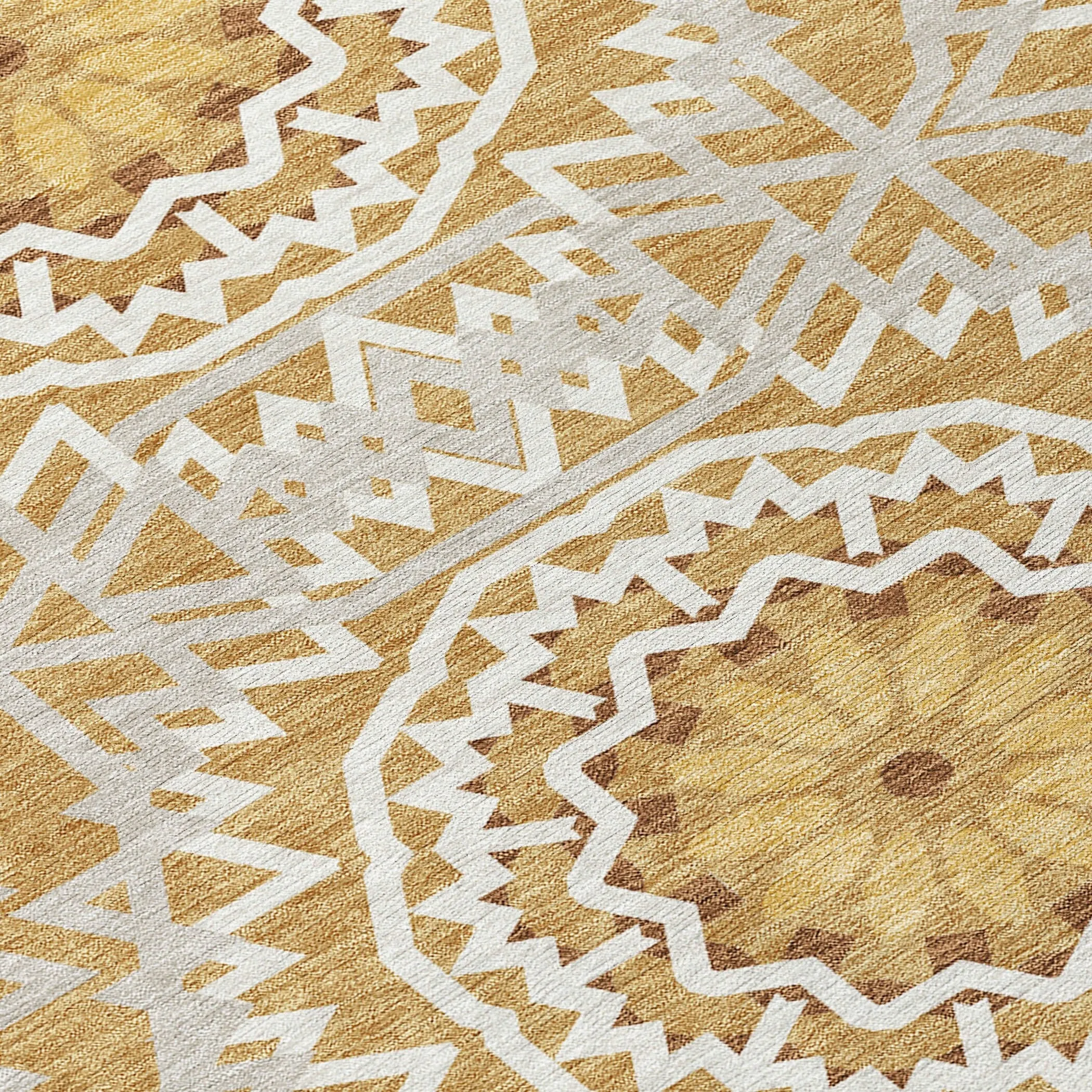 Machine Washable Indoor/ Outdoor Chantille Moroccan Boho Rug