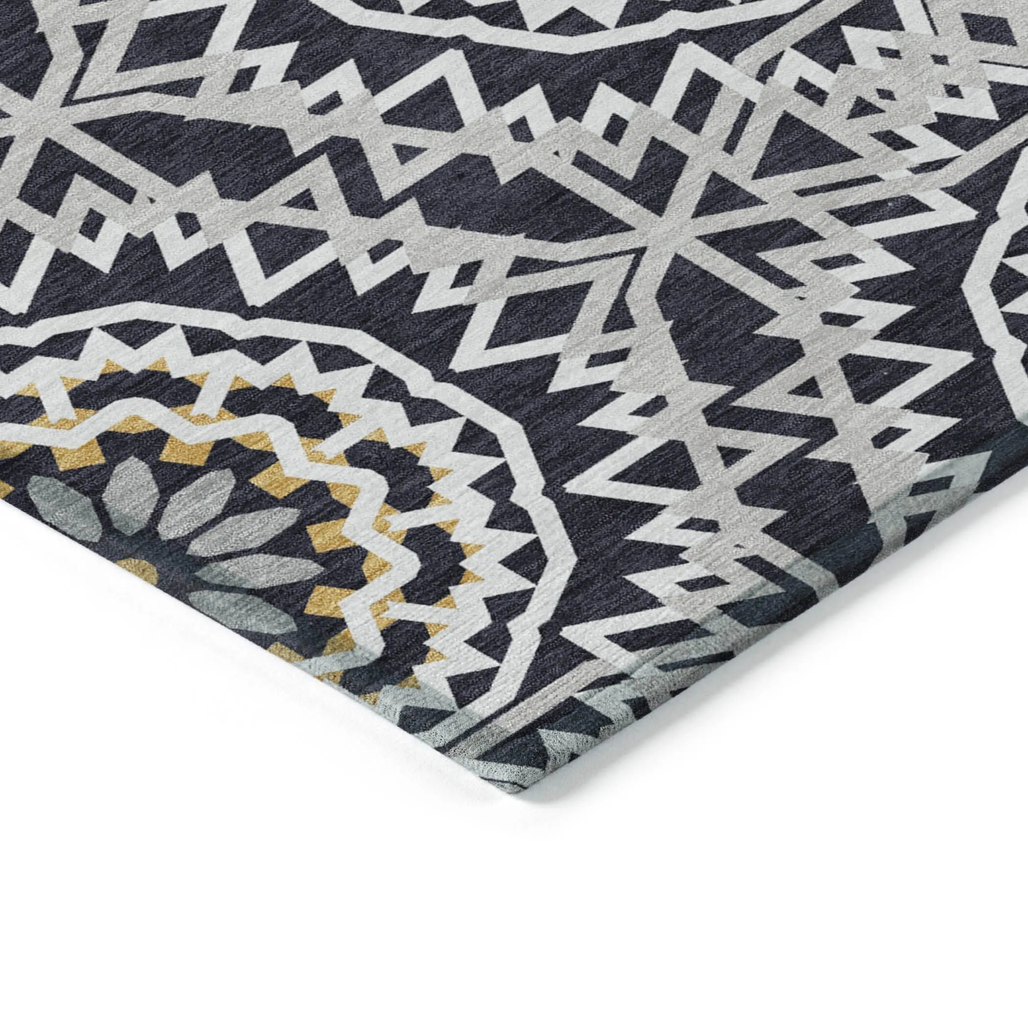 Machine Washable Indoor/ Outdoor Chantille Moroccan Boho Rug