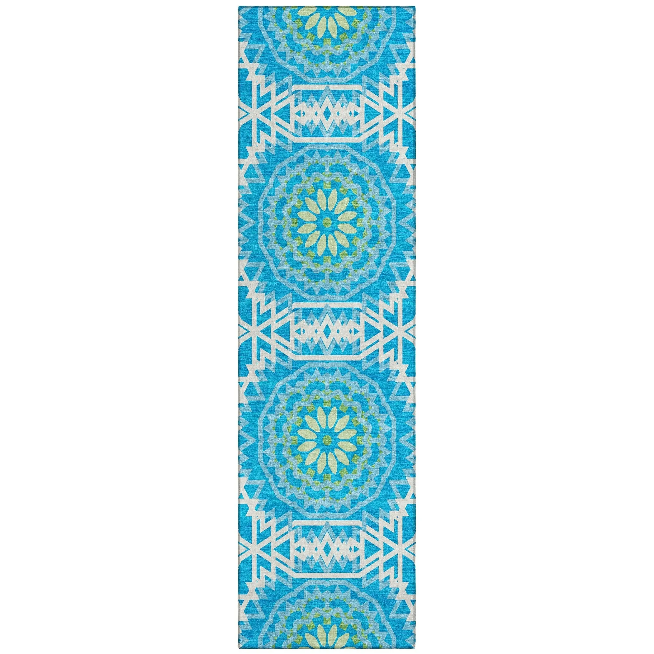Machine Washable Indoor/ Outdoor Chantille Moroccan Boho Rug