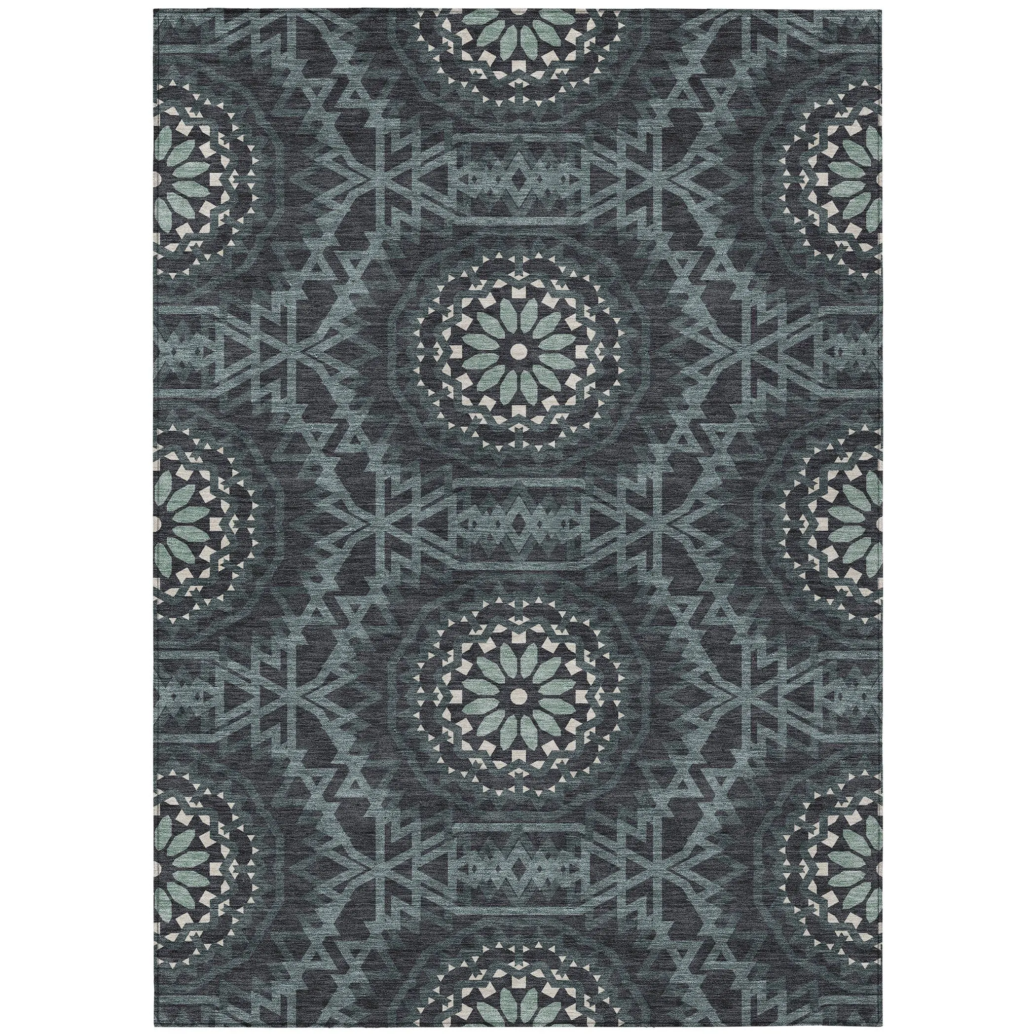 Machine Washable Indoor/ Outdoor Chantille Moroccan Boho Rug