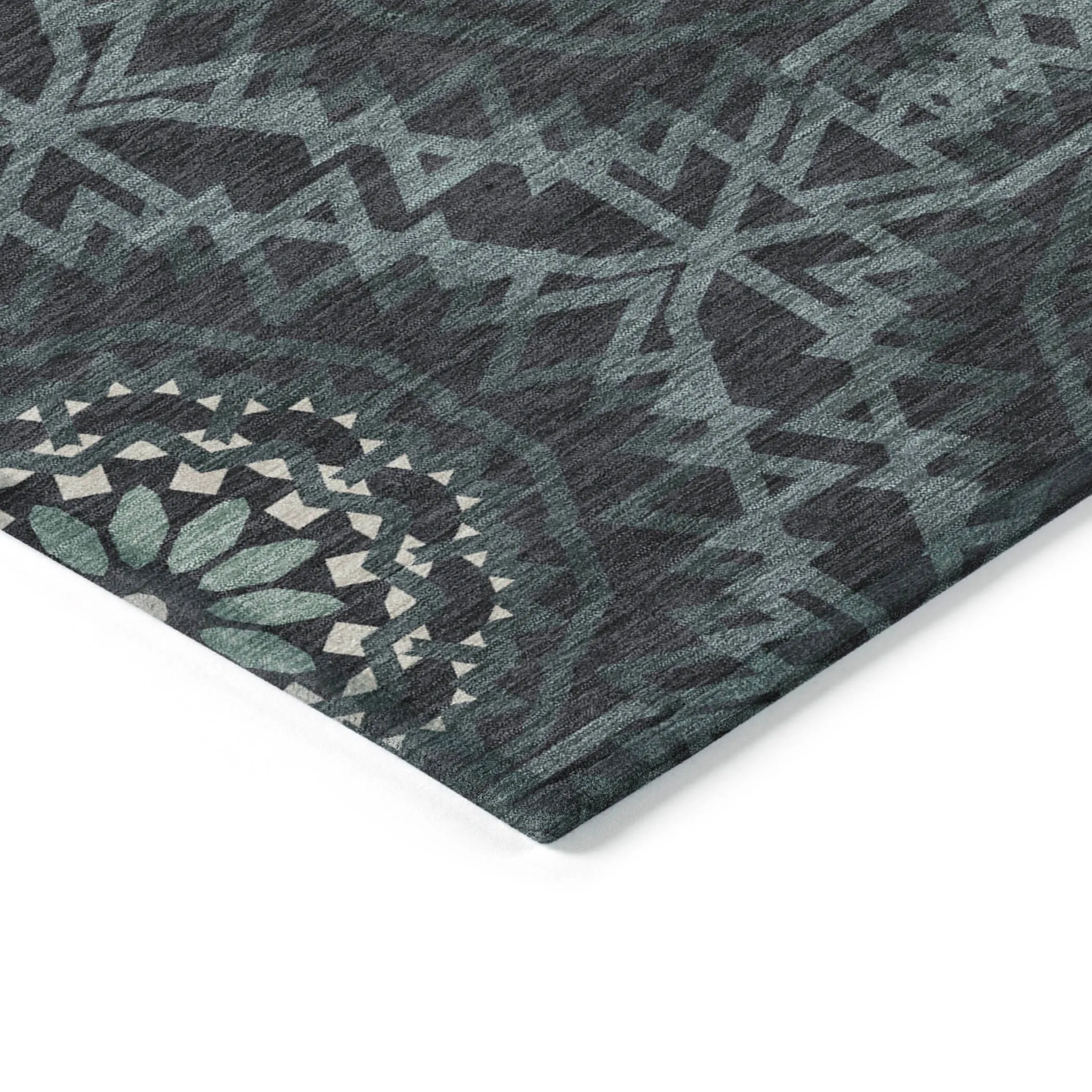 Machine Washable Indoor/ Outdoor Chantille Moroccan Boho Rug