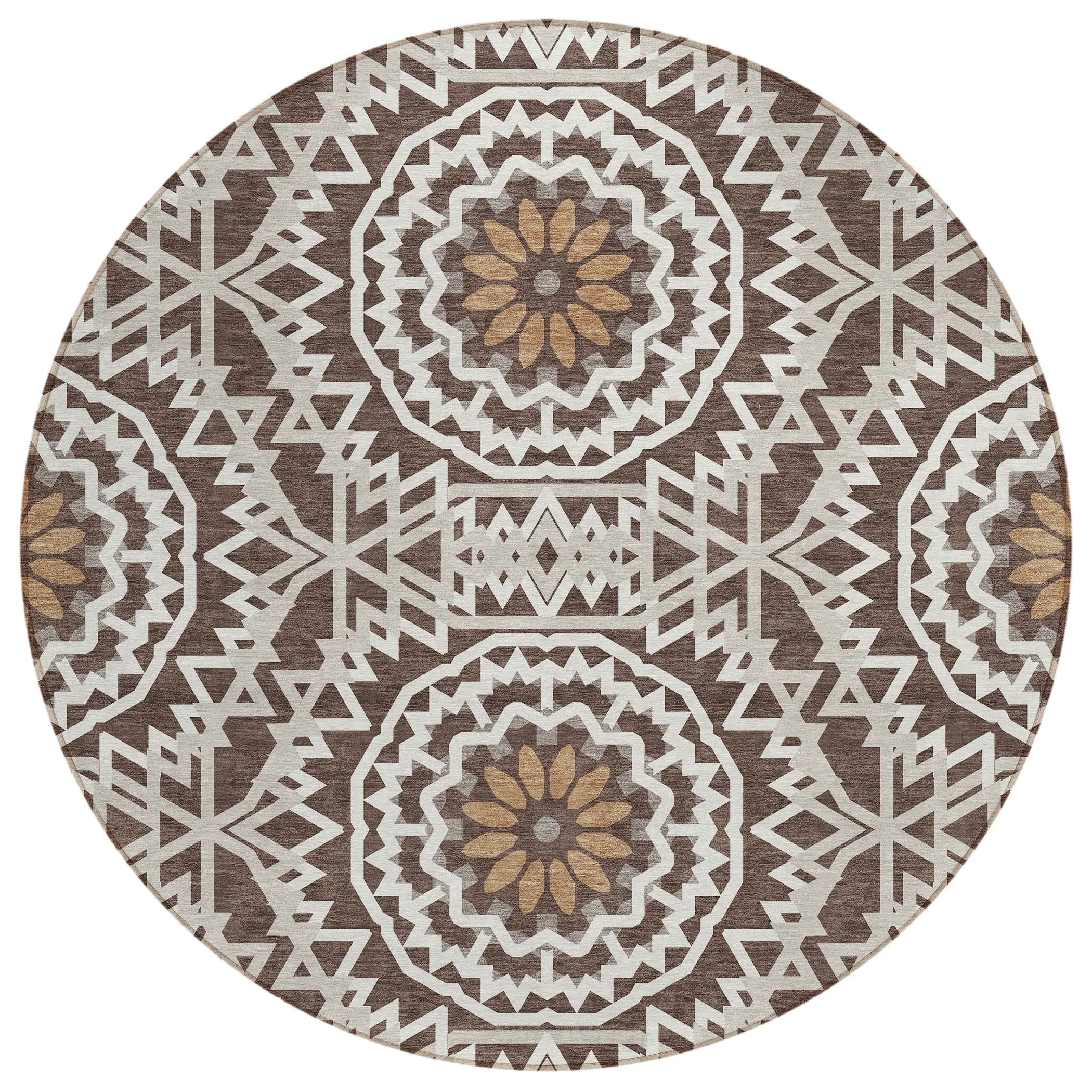 Machine Washable Indoor/ Outdoor Chantille Moroccan Boho Rug