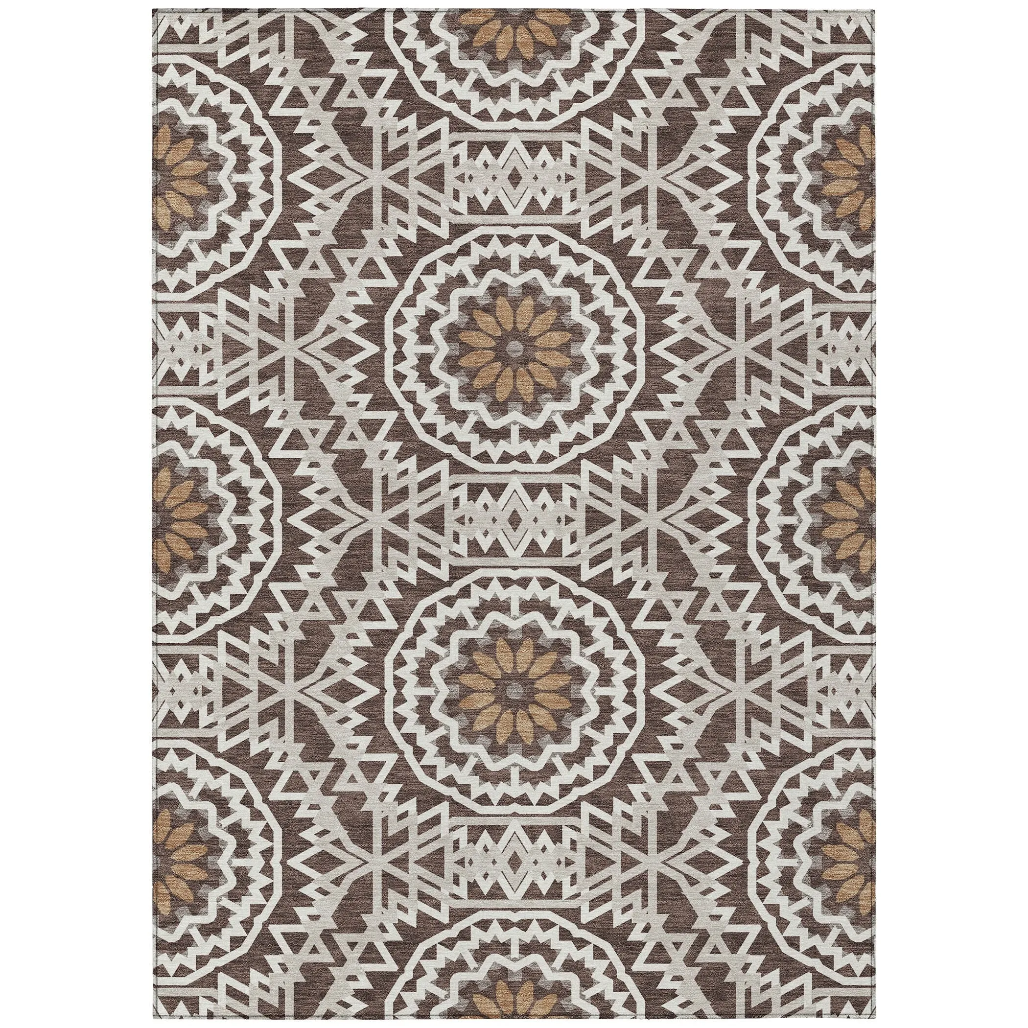 Machine Washable Indoor/ Outdoor Chantille Moroccan Boho Rug
